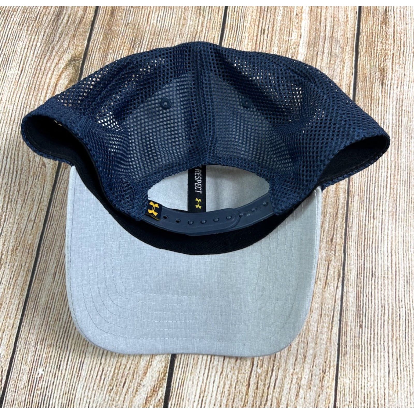Under Armour Under Armour Hat Snapback Cap Blood Sweat Respect Project Rock Blue Gray One Size Men Cap Hat Size ONE SIZE - 7 Thumbnail