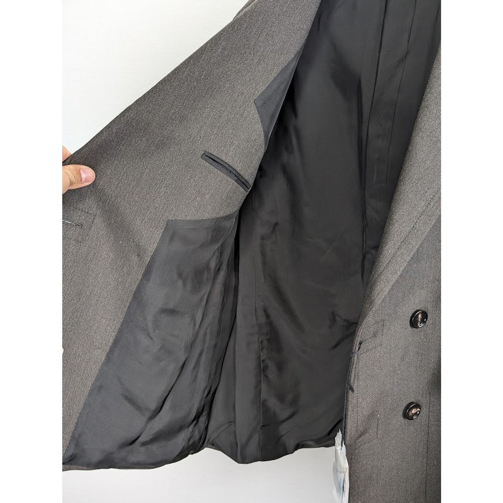 Bottega Veneta o1rshd1 Technical Wool Jacket in Brown/Grey/Black Size US L / EU 52-54 / 3 - 8 Thumbnail