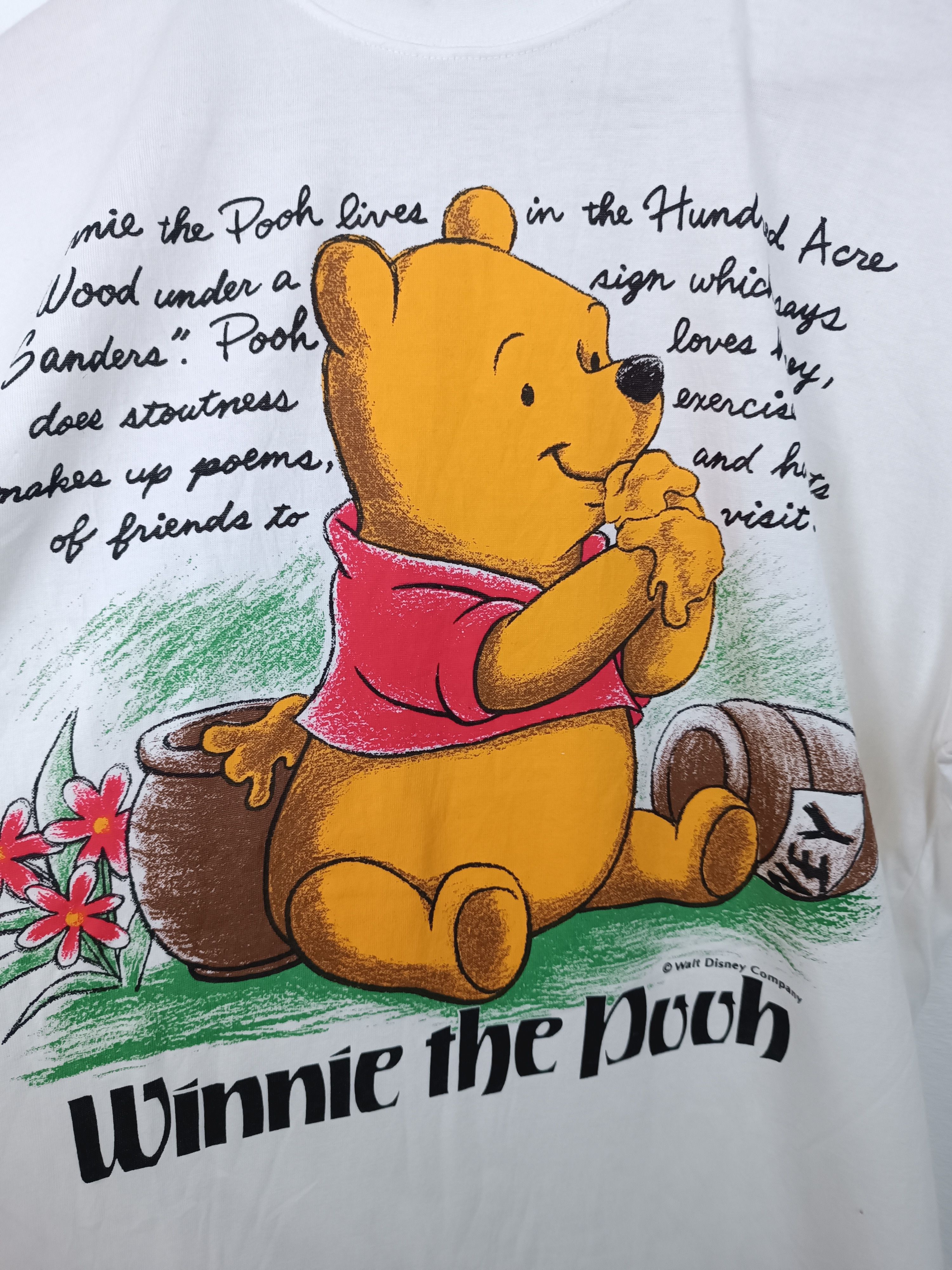 Disney VINTAGE 90'S WINNIE THE POOH STORY OVERPRINT mickey stitch Size US M / EU 48-50 / 2 - 11 Thumbnail