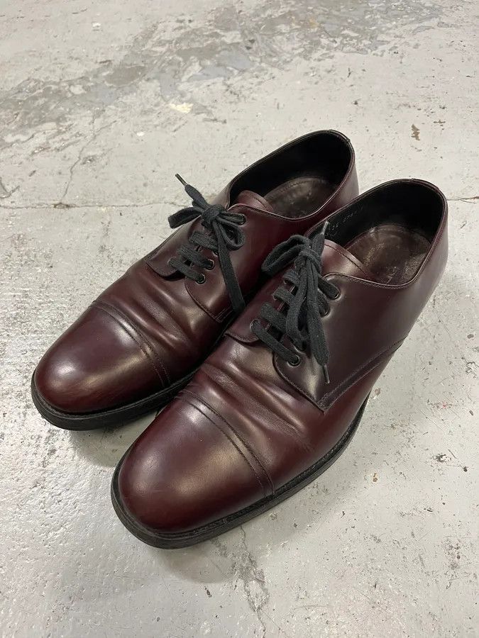Prada 2000s Prada Burgundy Leather Loafers Size US 11 / EU 44 - 4 Thumbnail