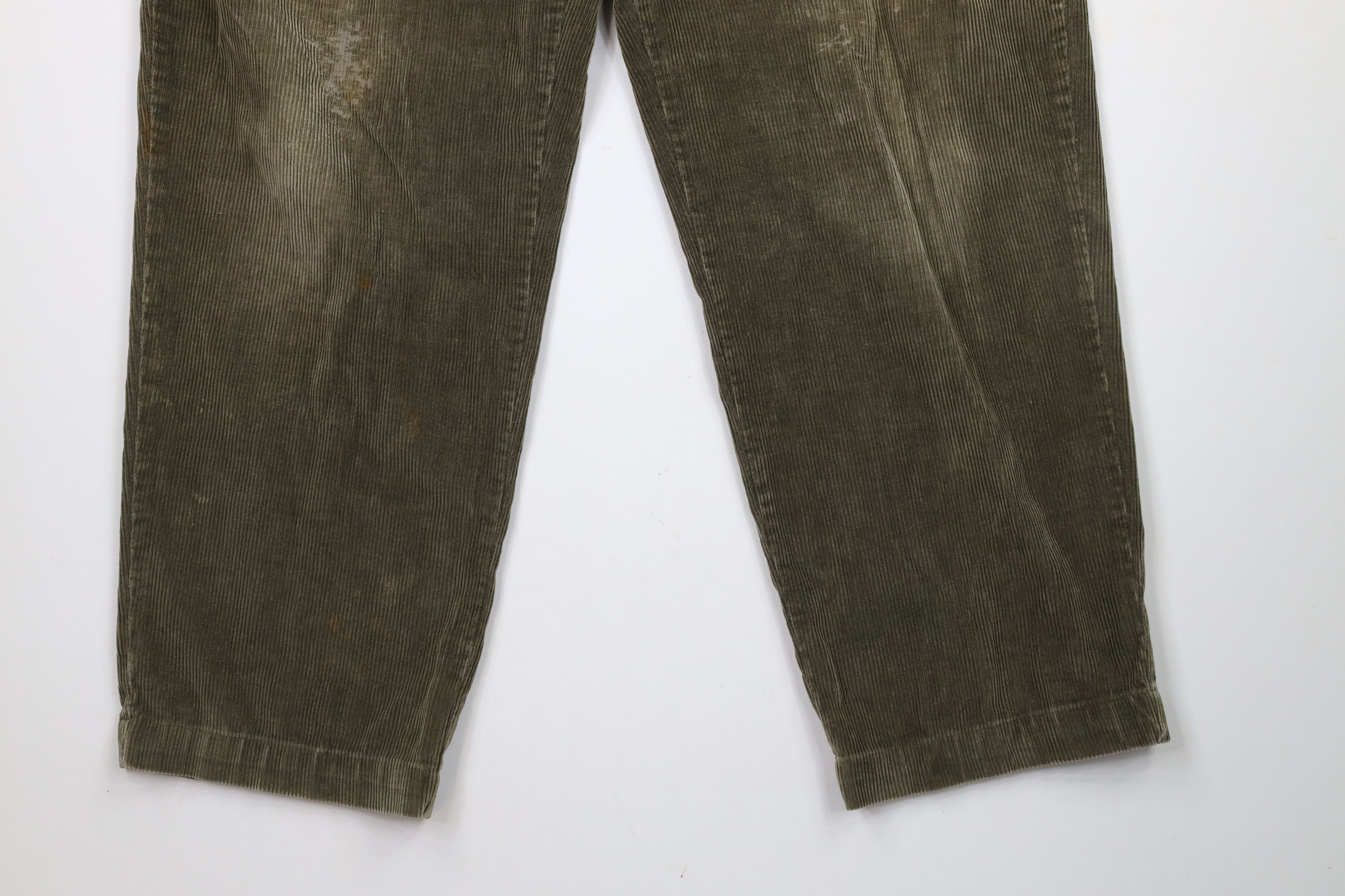 Tommy Hilfiger × Vintage Vintage 90s Tommy Hilfiger Pleated Wide Leg Corduroy Pants Size US 32 / EU 48 - 4 Thumbnail
