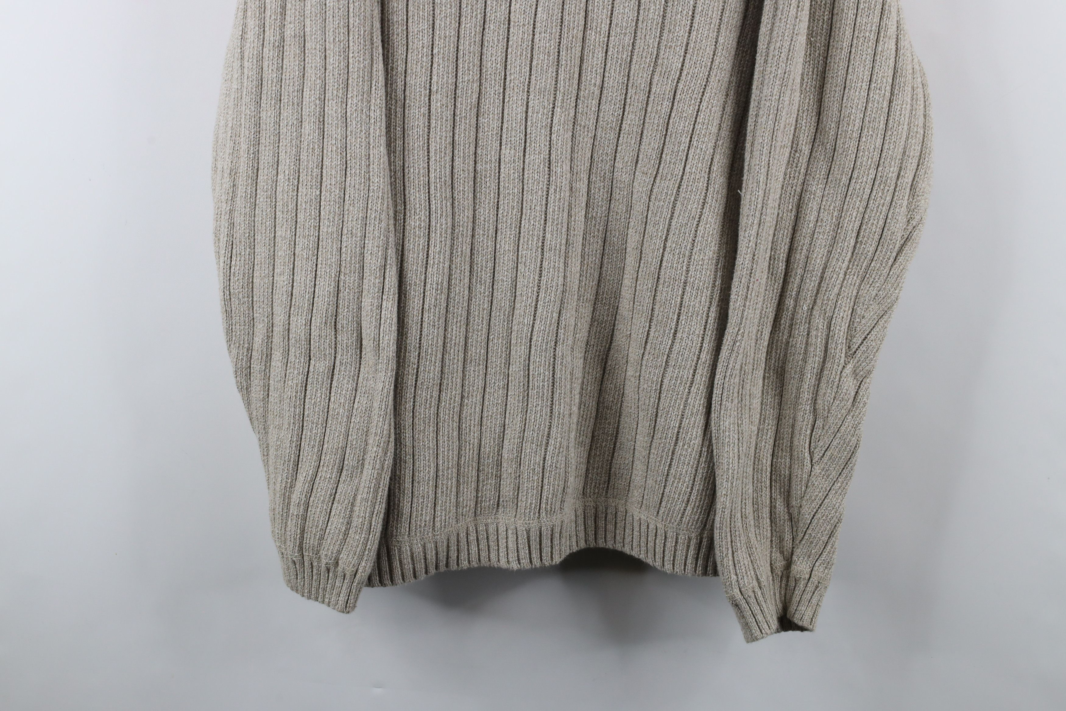 Eddie Bauer × Vintage Vintage Eddie Bauer Heavyweight Ribbed Knit Sweater Beige Size US XL / EU 56 / 4 - 3 Thumbnail