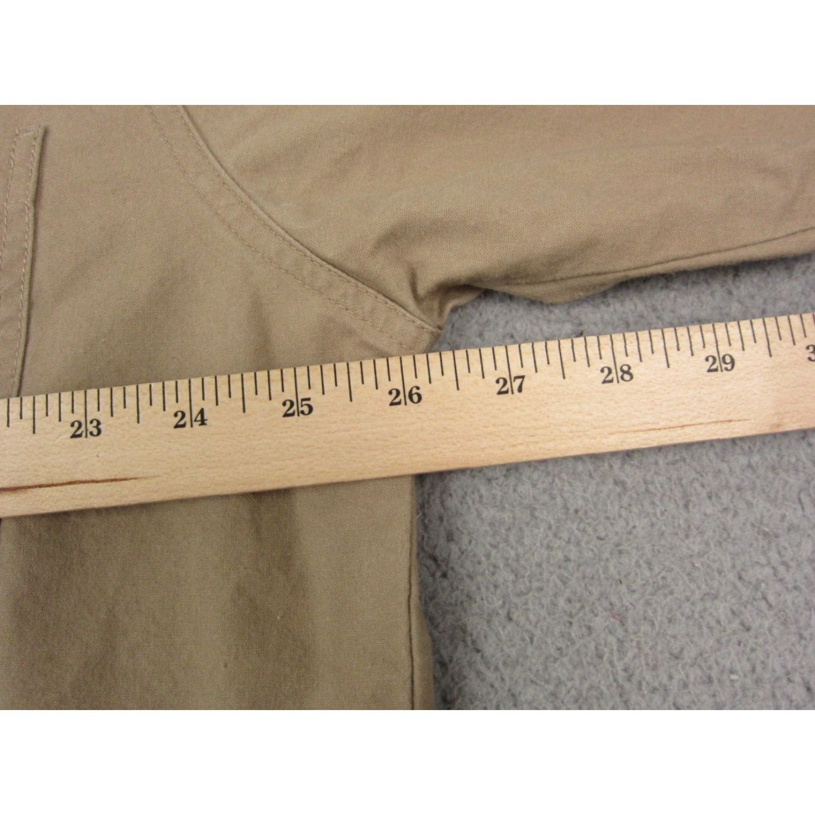 Vintage Cabela's Shirt Men XLT Button-Up Long Sleeve Collared Brown Tan Canvas Cotton 90s Size US XL / EU 56 / 4 - 7 Thumbnail