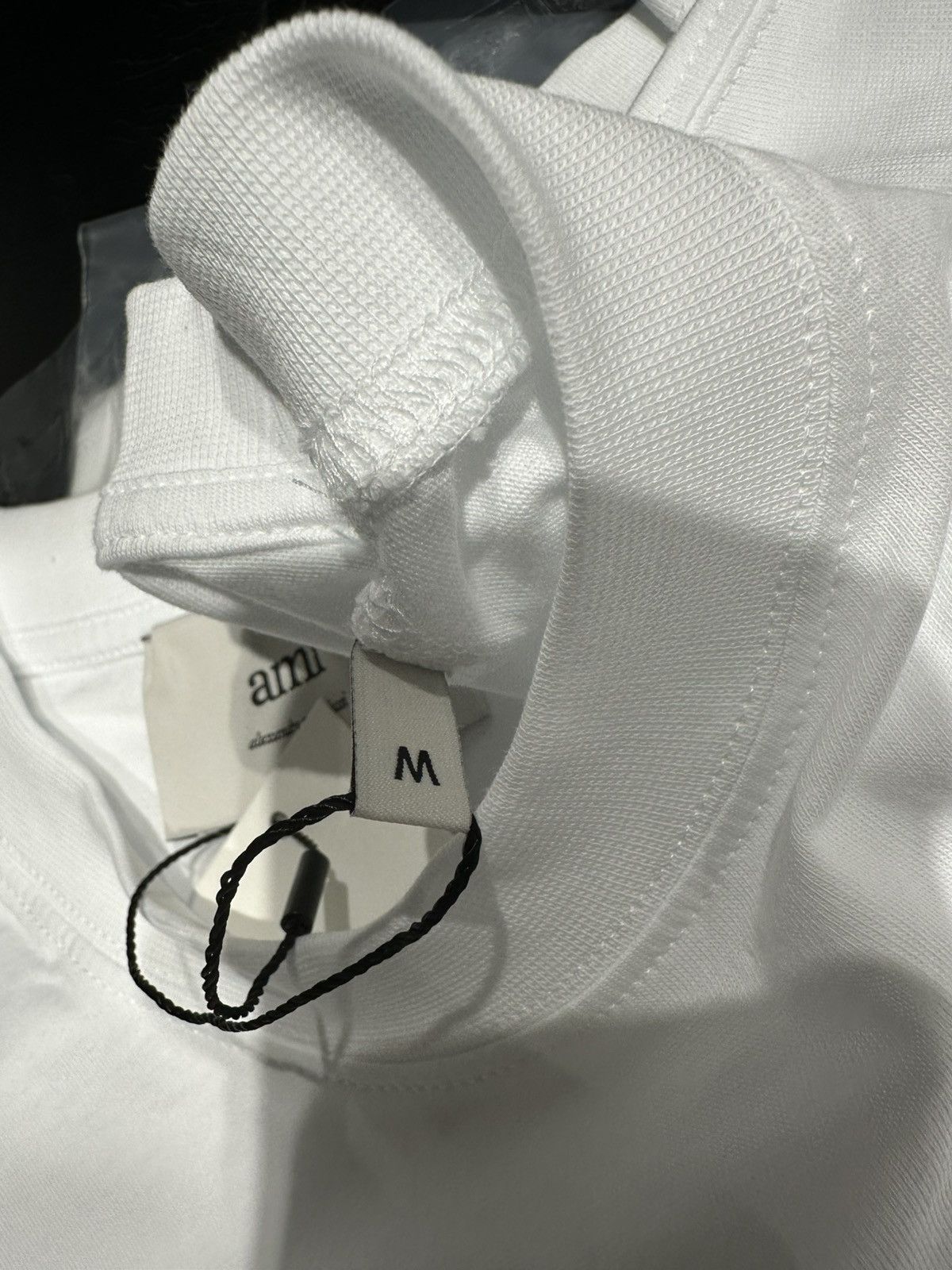 AMI AMI - ADC Tshirt Wool Gabardine White Size US M / EU 48-50 / 2 - 3 Thumbnail