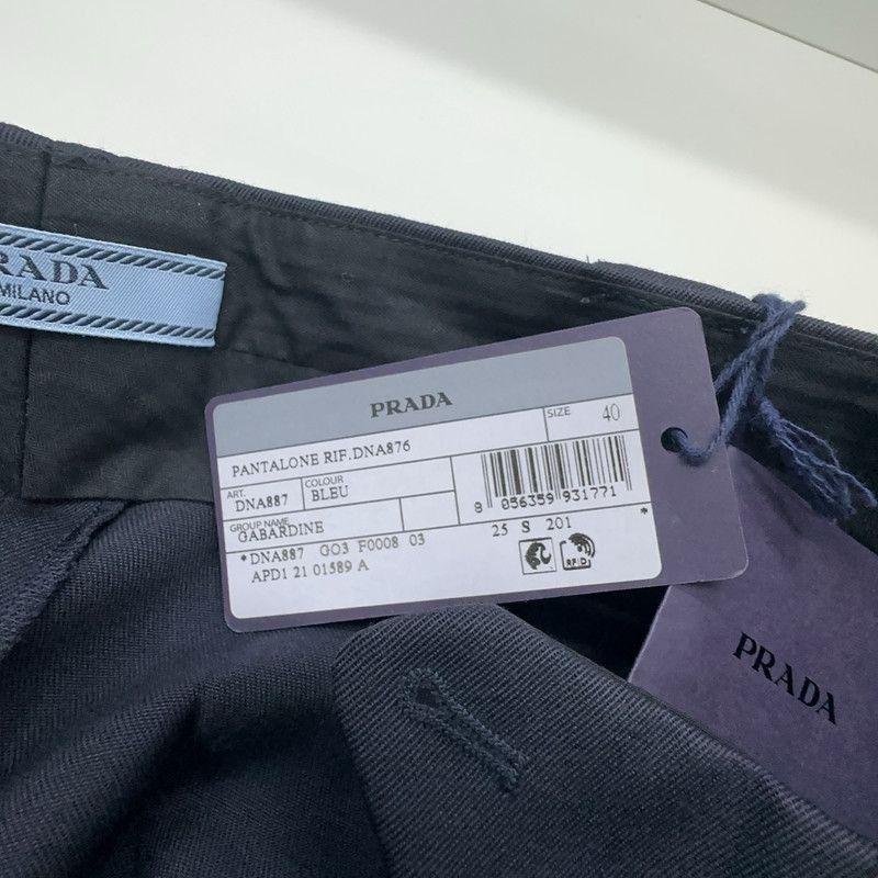 Prada Prada Casual Flared Pants in Deep Blue-2506 Size US 40 / EU 56 - 2 Thumbnail
