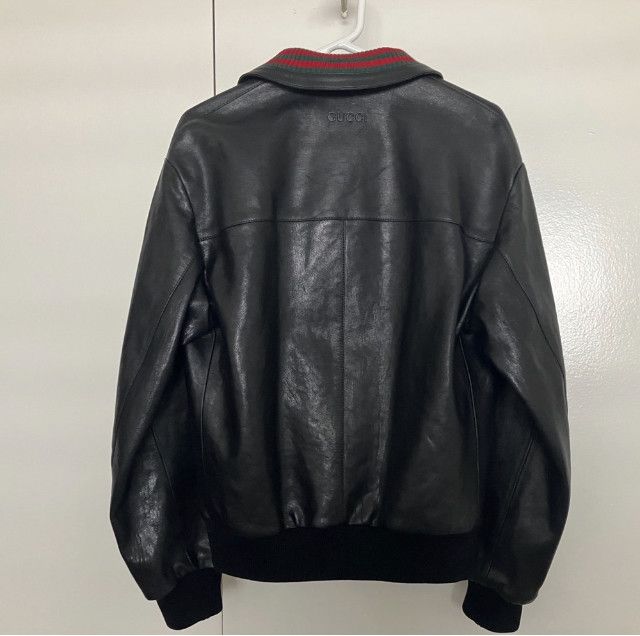 Gucci Gucci Lambskin Bomber Jacket Size US S / EU 44-46 / 1 - 5 Thumbnail