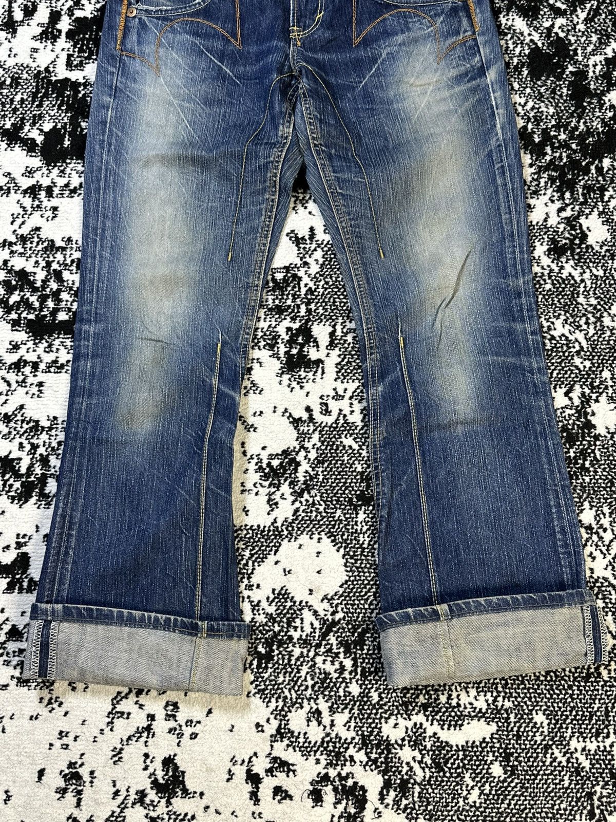 Hysteric Glamour Flare Edwin Blue Trip 503 Washed Denim Size US 28 / EU 44 - 2 Thumbnail