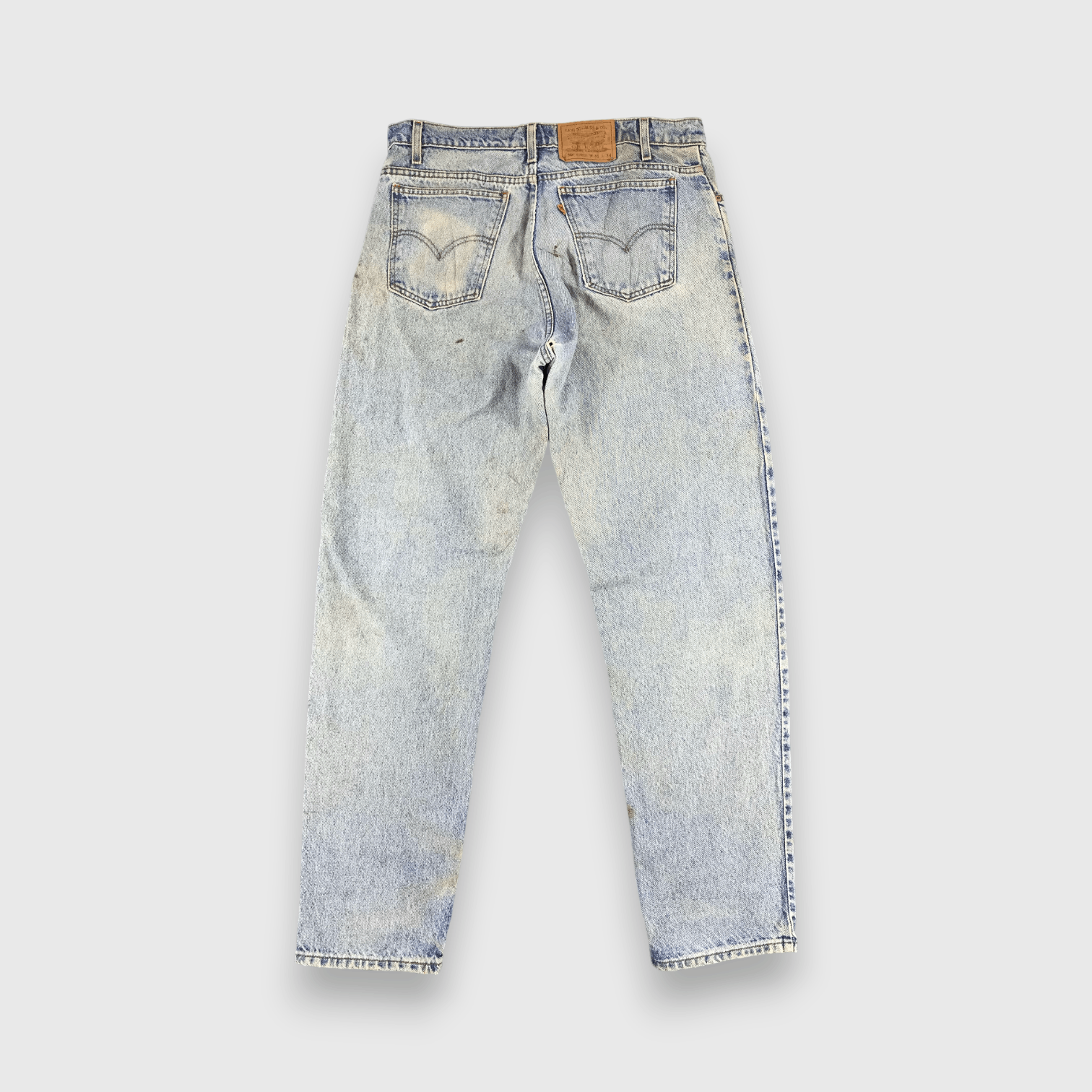 Levi's Vintage 90s Levis 550 Orange Tab Jeans Wash Denim-J989 Size US 36 / EU 52 - 2 Thumbnail