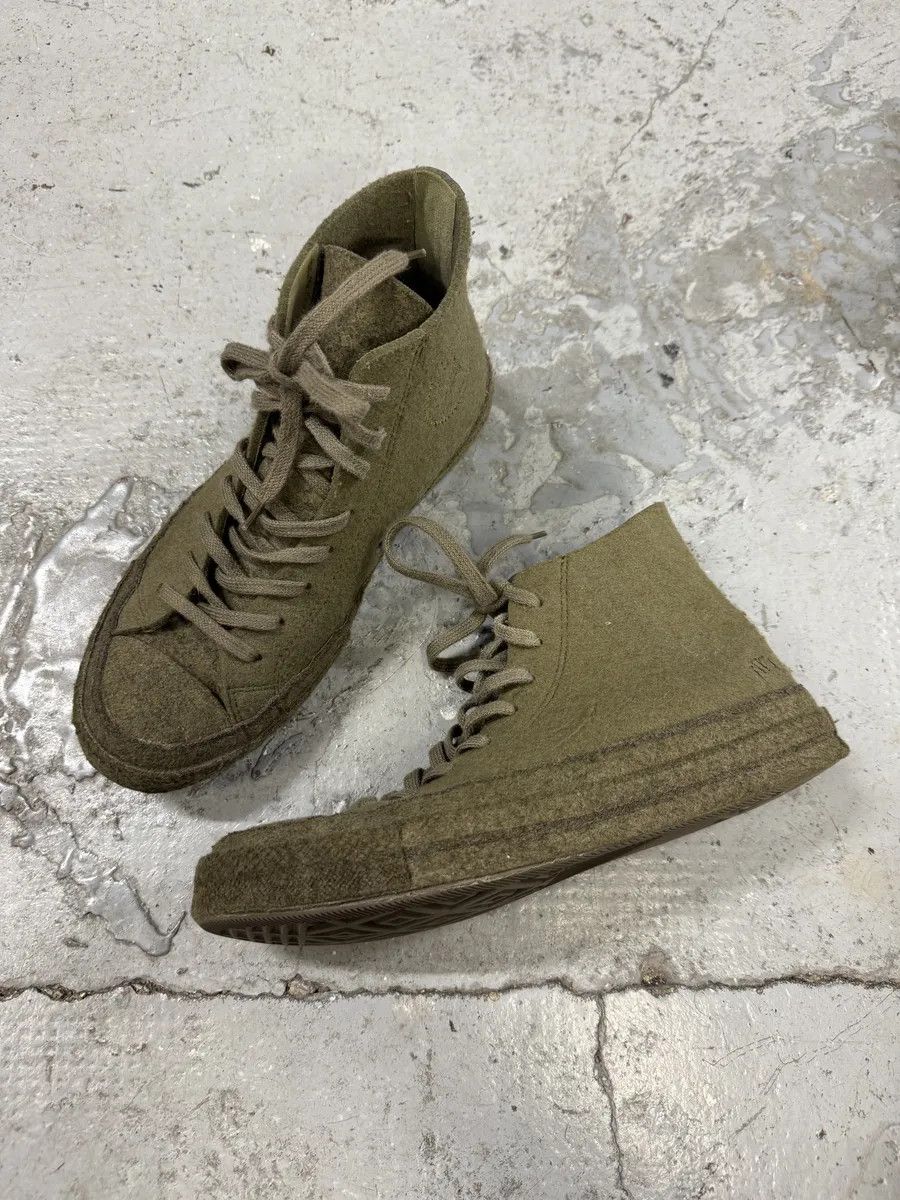 JW Anderson JW Anderson Converse Green High Mohair Shoes Size US 9 / IT 39 - 8 Thumbnail