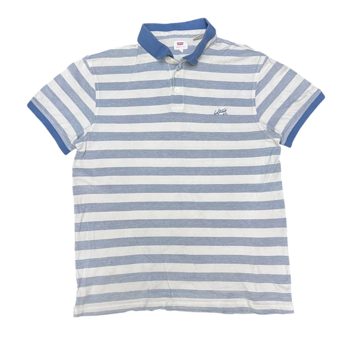 Levi's Levis Striped Collar polo Tshirt Size US XL / EU 56 / 4 - 1 Thumbnail