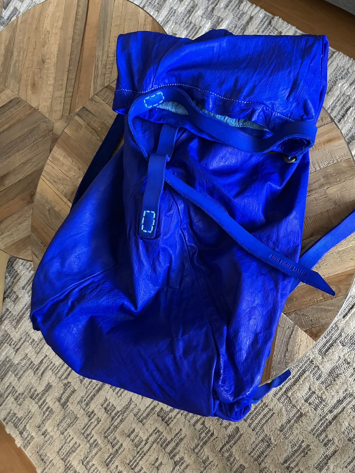 image of Boris Bidjan Saberi Nuclear Blue Backpack, Men's