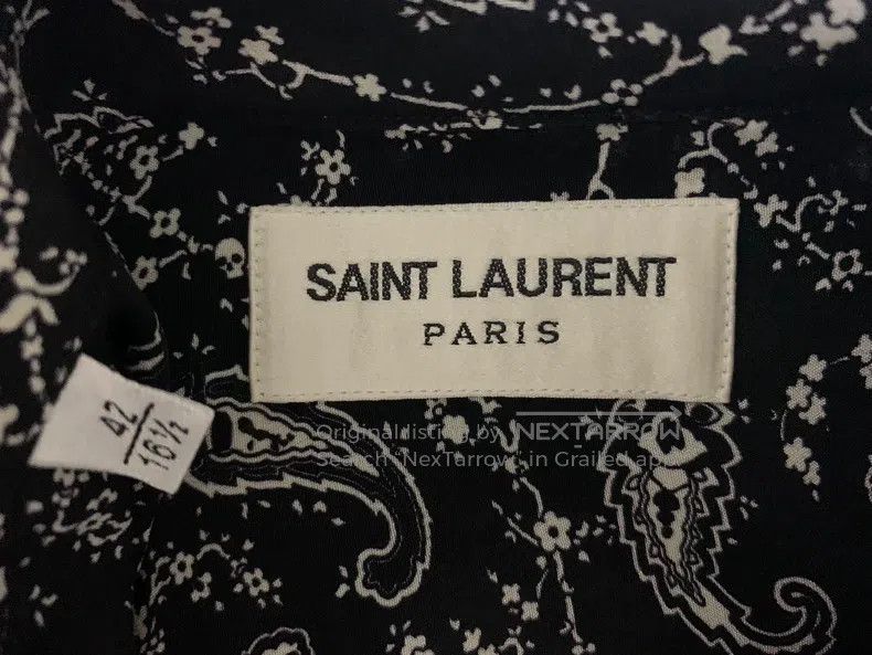 Saint Laurent Paris Saint Laurent Paris Silk Black and White Polka Dot Shirt i Size US XS / EU 42 / 0 - 3 Thumbnail