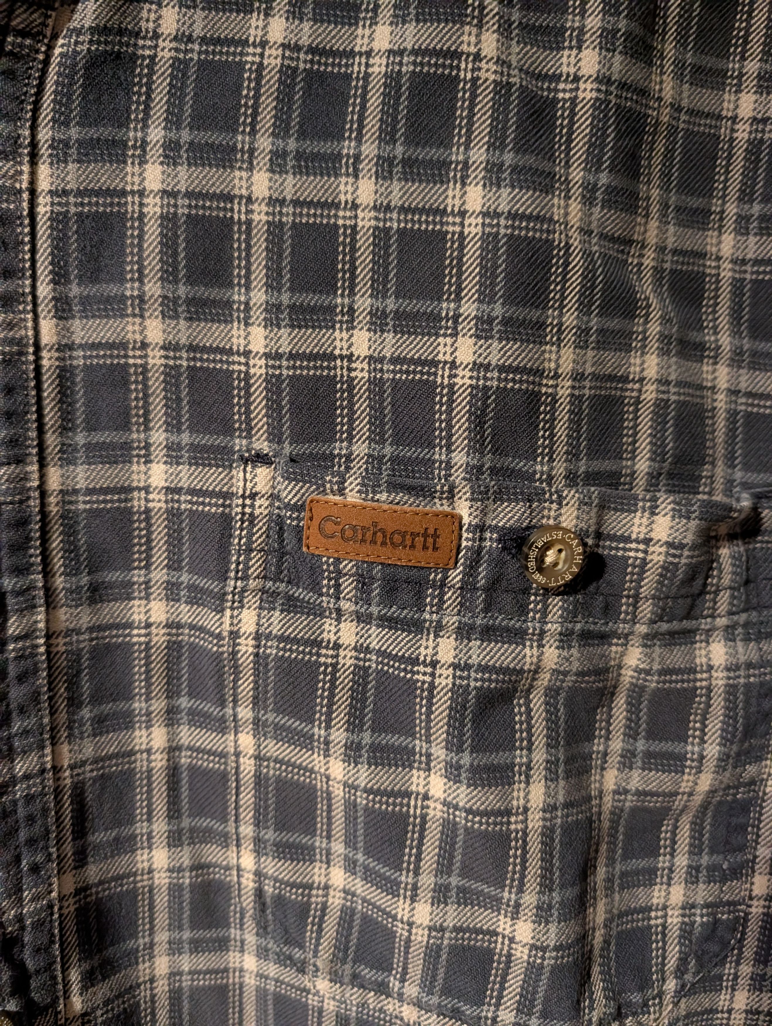 Carhartt Carhartt Plaid Flannel Button Down Shirt Medium Men's Size US M / EU 48-50 / 2 - 2 Thumbnail