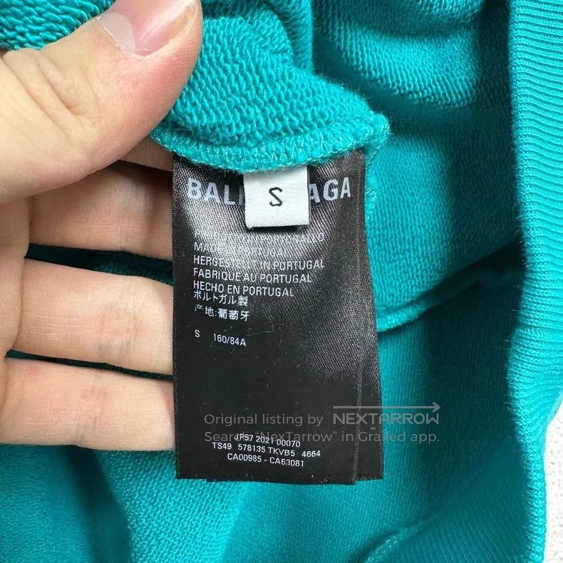 Balenciaga Balenciaga FW21 Embroidered Logo Hoodie. Size US S / EU 44-46 / 1 - 4 Thumbnail