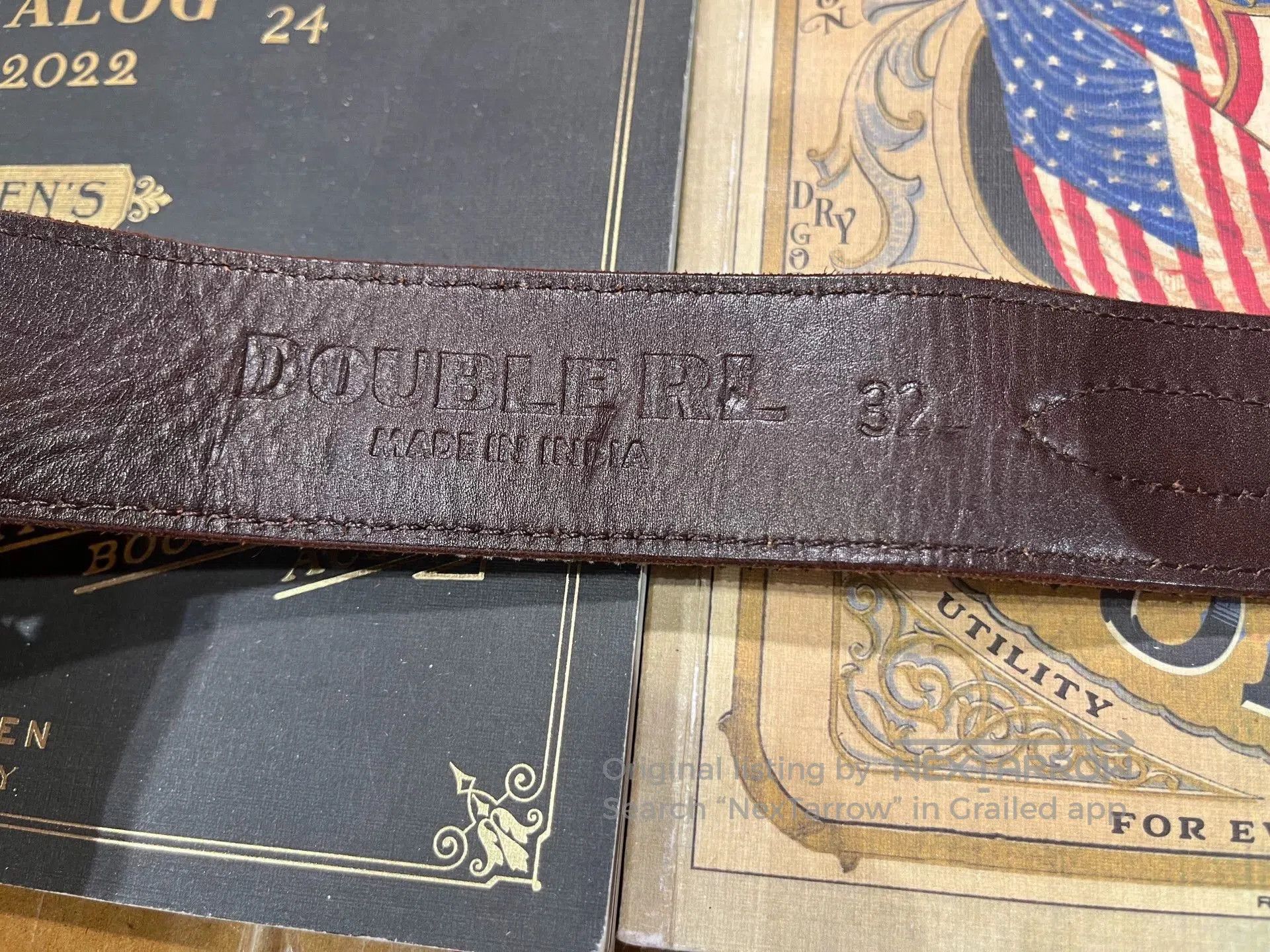 RRL Ralph Lauren rrl leather ranger belt by ralph lauren. Size ONE SIZE - 5 Thumbnail