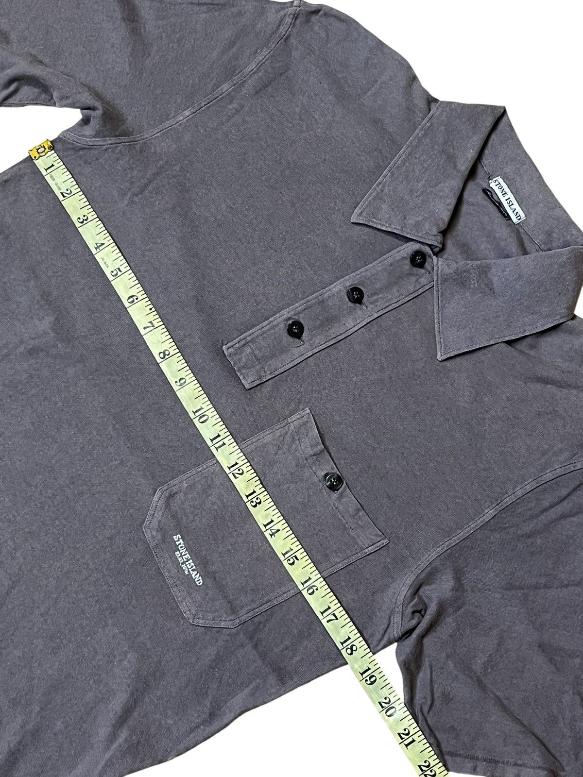 Stone Island Faded🔥Vintage STONE ISLAND distressed pockets polo shirts Size US S / EU 44-46 / 1 - 12 Thumbnail