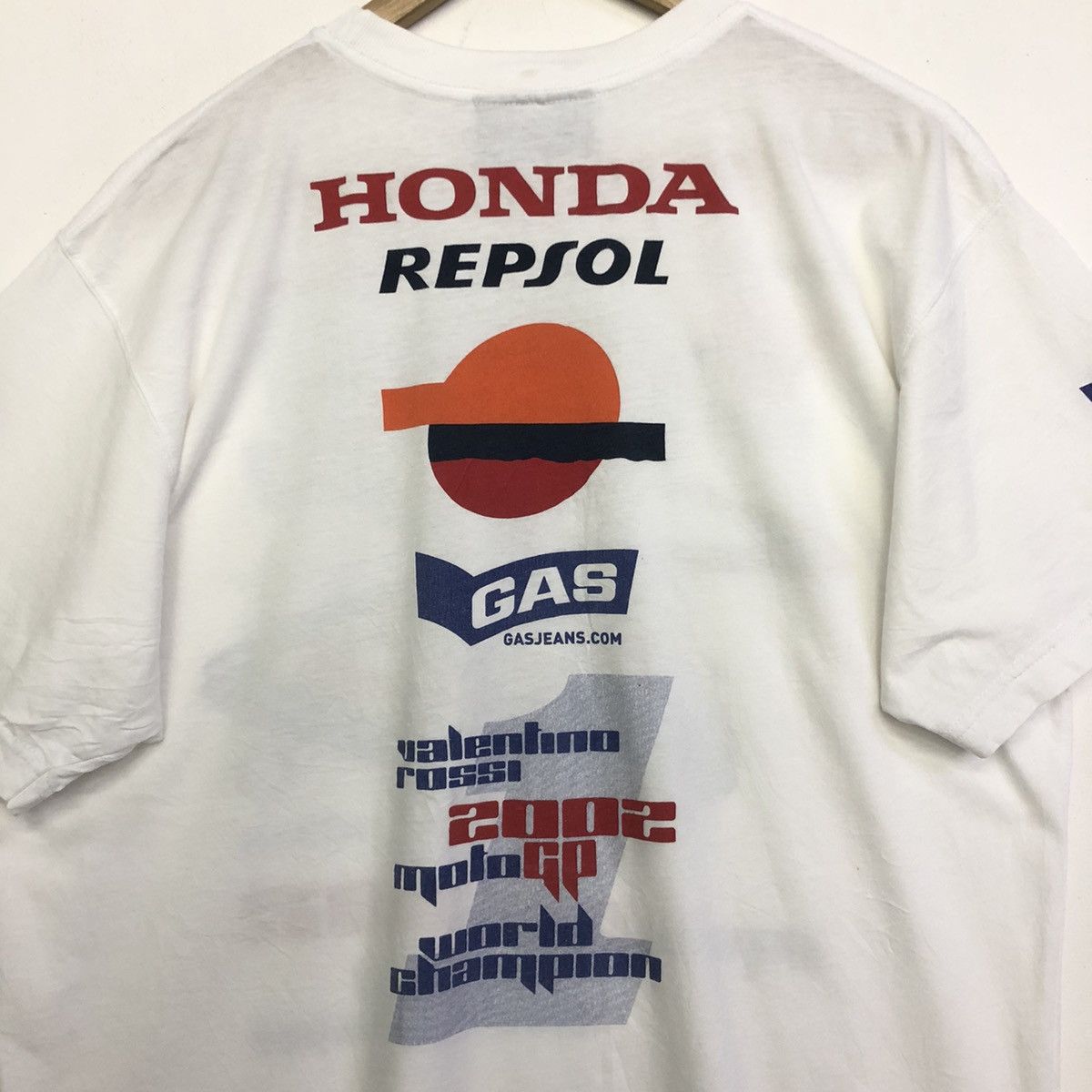 Fox Racing × GAS Vintage VALENTINO ROSSI 2002 MOTOGP World Champion Tshirt Size US L / EU 52-54 / 3 - 10 Thumbnail