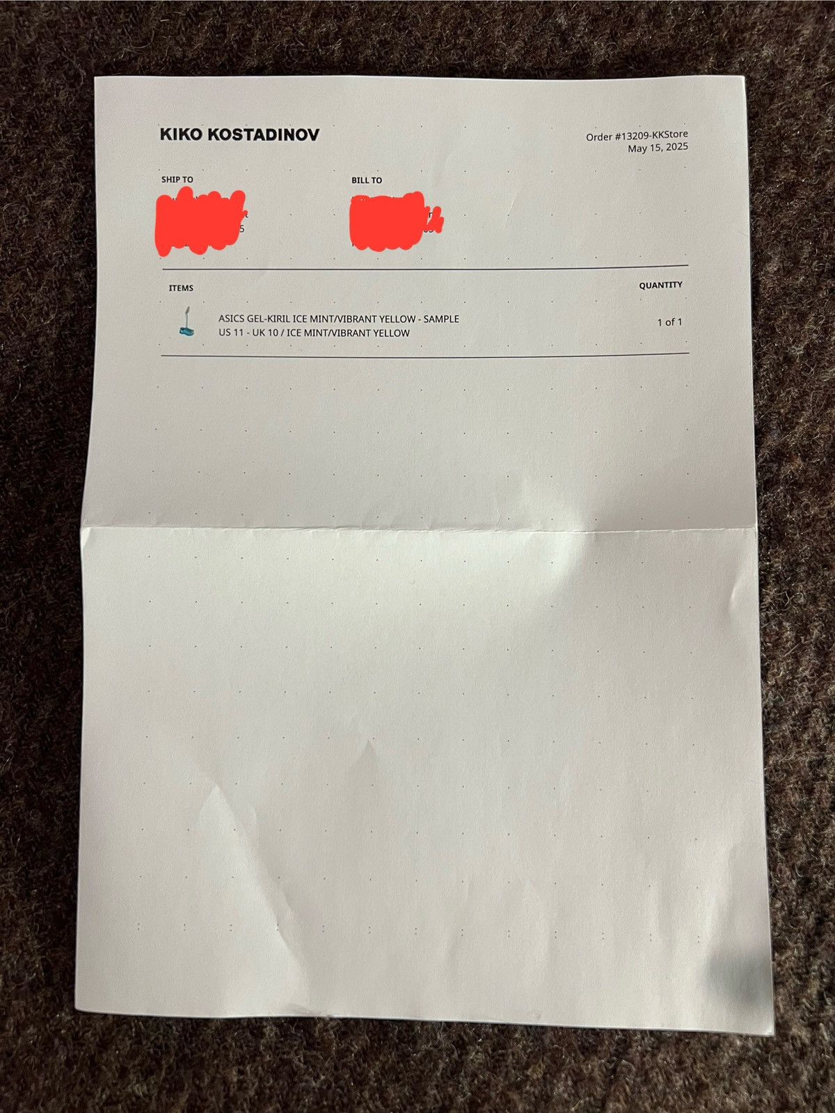 Asics × Kiko Kostadinov SAMPLE Kiko Kostadinov Gel-Kiril Ice Mint Size US 11 / EU 44 - 6 Thumbnail