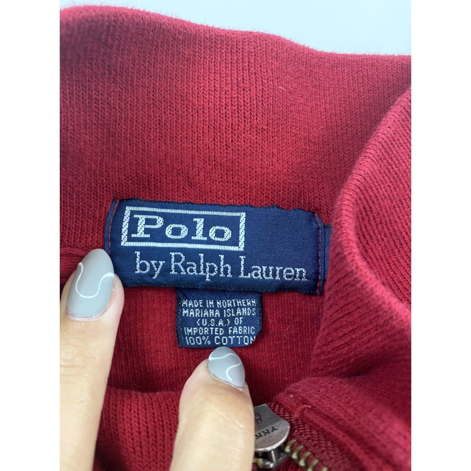 Polo Ralph Lauren Polo Ralph Lauren Sweater 1/4 Zip Mens L Red Mock Neck Pullover Size US L / EU 52-54 / 3 - 4 Thumbnail