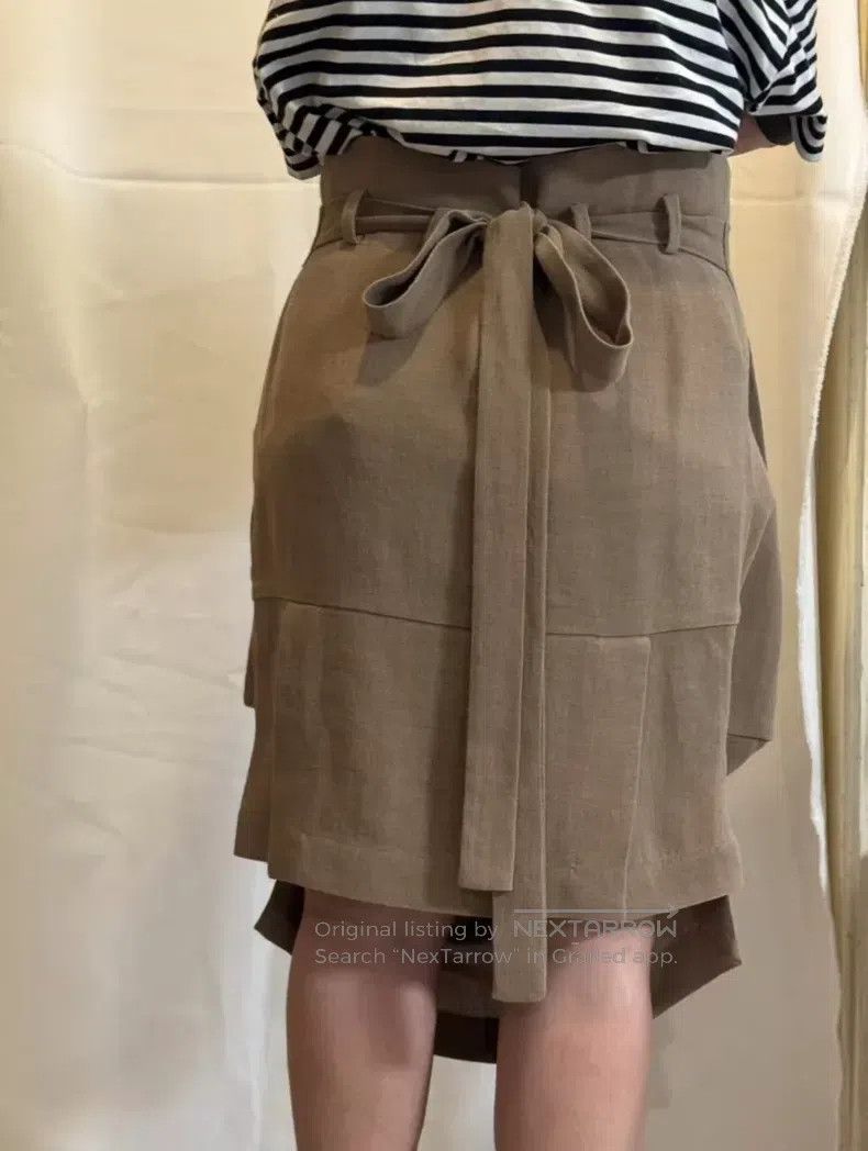 Vivienne Westwood Vivienne Westwood Khaki Reversible Flower Bud Skirt Size 25" / US 0 / IT 36 - 1 Thumbnail
