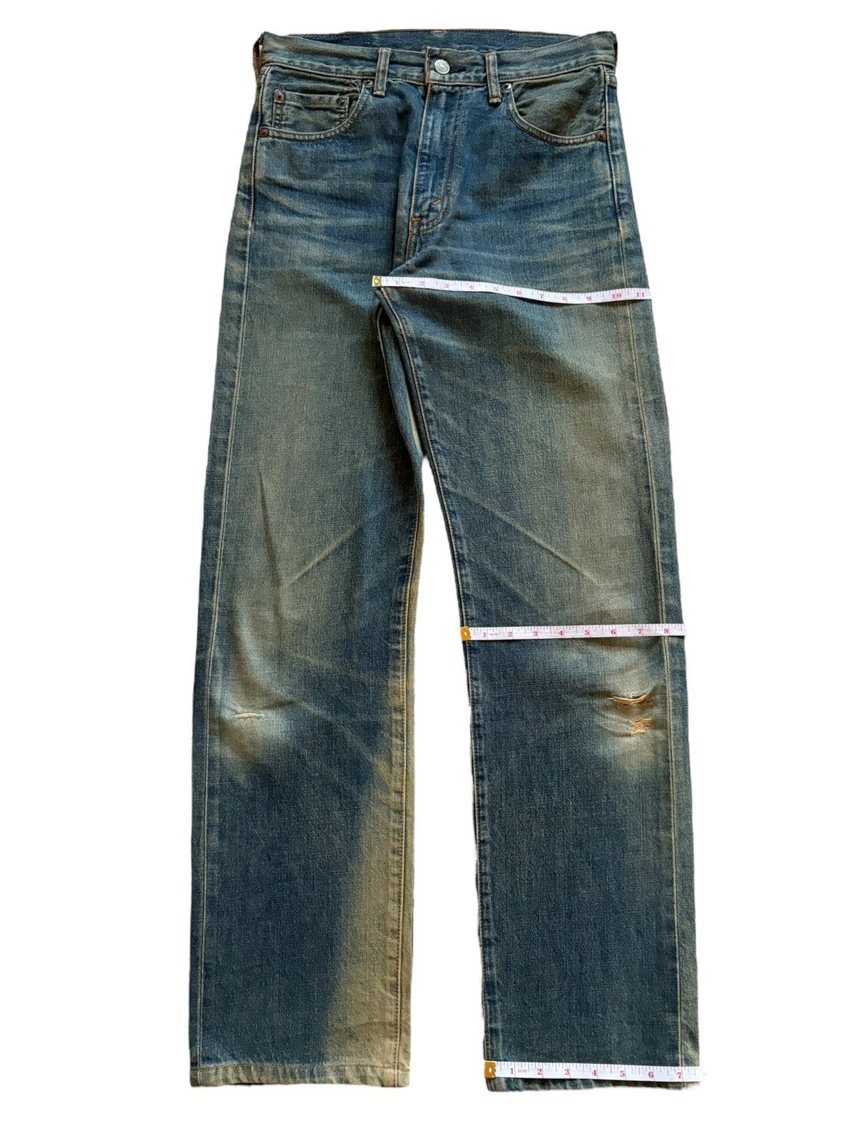 Levi's Vintage 80s Levis 502 Big E Mud Wash Japanese Selvedge Jeans Size US 30 / EU 46 - 17 Thumbnail
