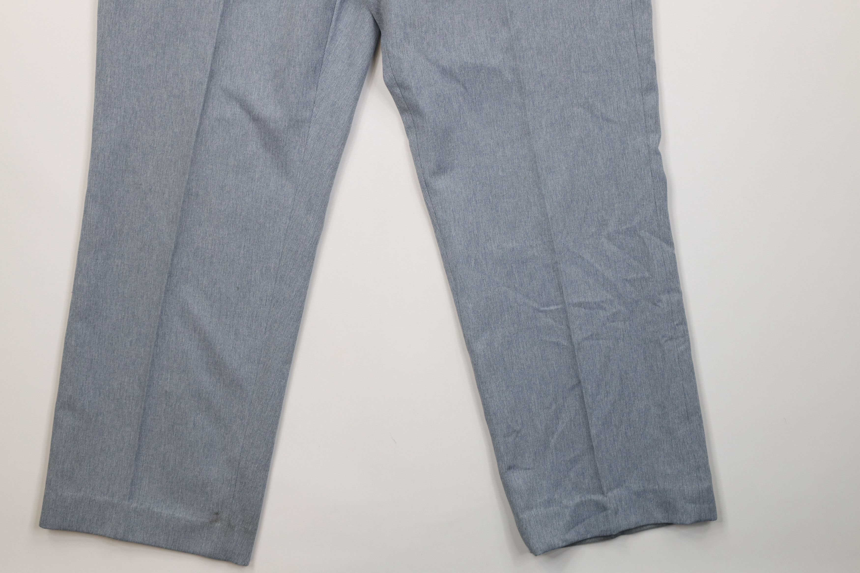 Vintage Vintage 70s Streetwear Chambray Wide Leg Chino Pants USA Size US 34 / EU 50 - 5 Thumbnail
