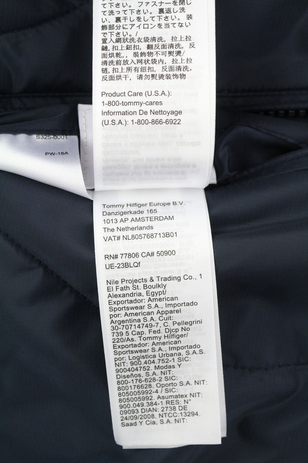 Tommy Hilfiger REVERSIBLE QUILTED M Blue Quilted Hooded Logo Jacket 86389 Size US M / EU 48-50 / 2 - 10 Thumbnail