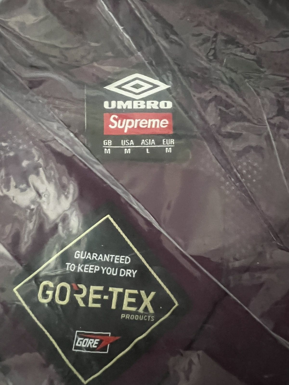 Supreme × Umbro Supreme x Umbro GORE-TEX Hooded Jacket Purple Medium Size US M / EU 48-50 / 2 - 7 Thumbnail