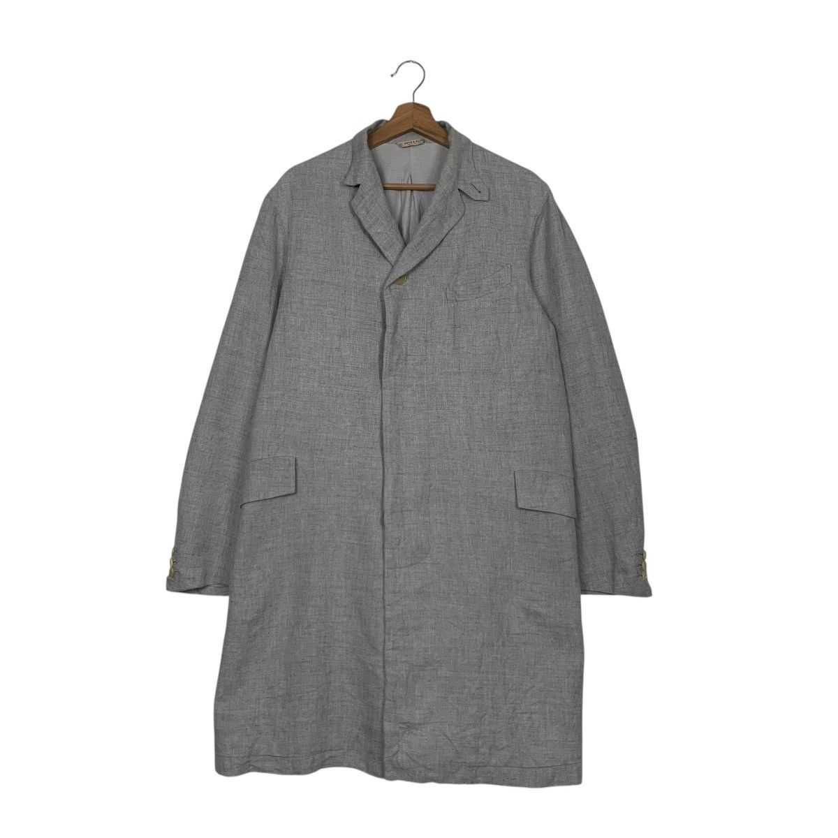 Japanese Brand Vintage ARTS & SCIENCE Belted Long Coat #2919-C132 Size US M / EU 48-50 / 2 - 1 Thumbnail
