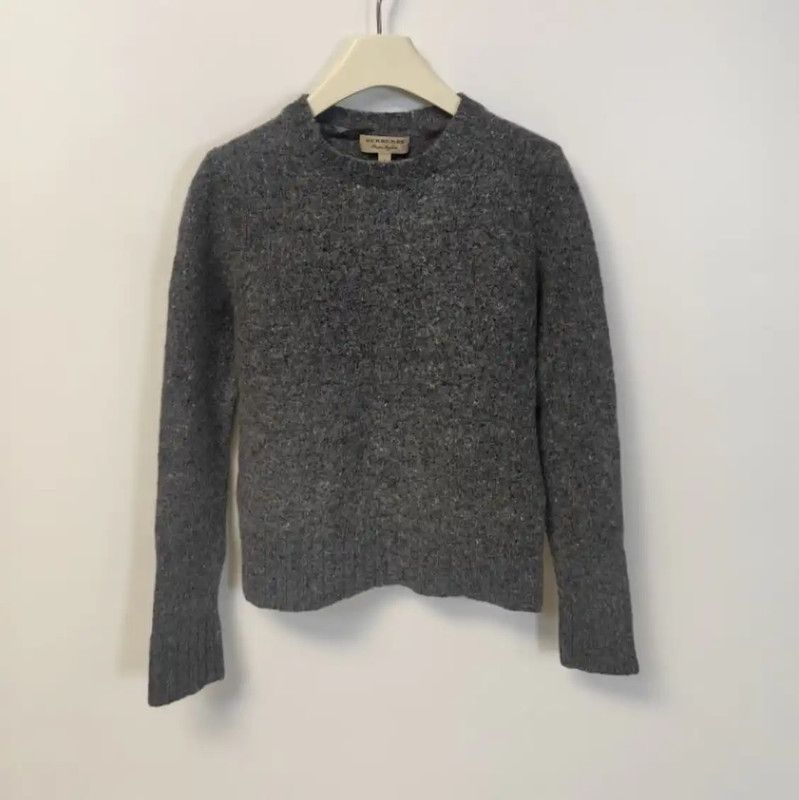 Burberry Burberry Gray Wool Women's Knitted Sweater Size S / US 4 / IT 40 - 1 Thumbnail