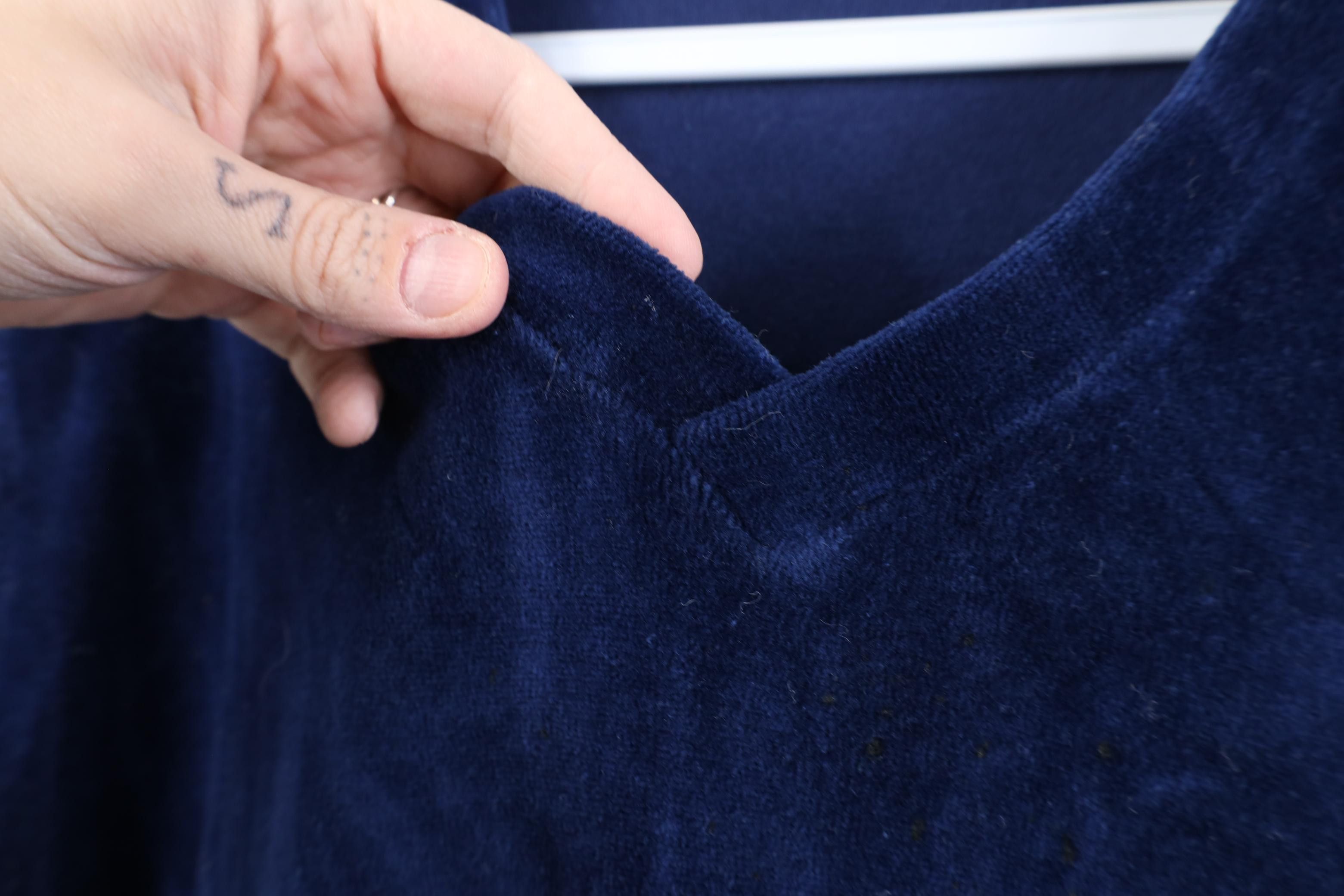 Vintage Vintage 70s Streetwear Velvet Short Sleeve Sweater USA Size US S / EU 44-46 / 1 - 5 Thumbnail