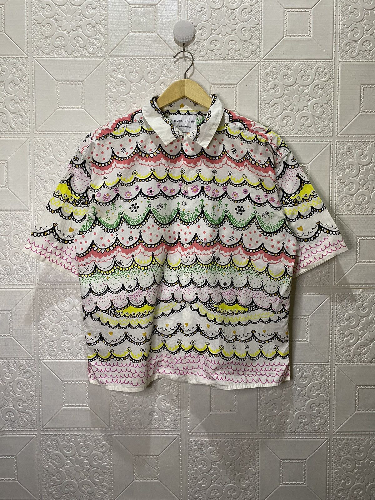 image of By Niko And Issey Miyake Shirts in White, Women's (Size Medium)
