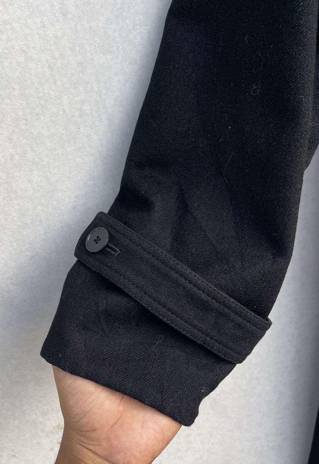 Givenchy 🔥VINTAGE GIVENCHY BLACK METALLIC/WOOL REVERSIBLE JACKET Size US M / EU 48-50 / 2 - 11 Thumbnail