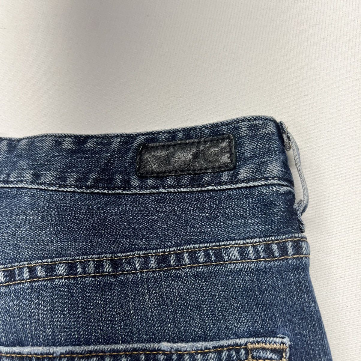 AG Adriano Goldschmied AG Jeans Blue Alexxis Slim High Rise Vintage Denim Faded Size 32" / US 10 / IT 46 - 14 Thumbnail