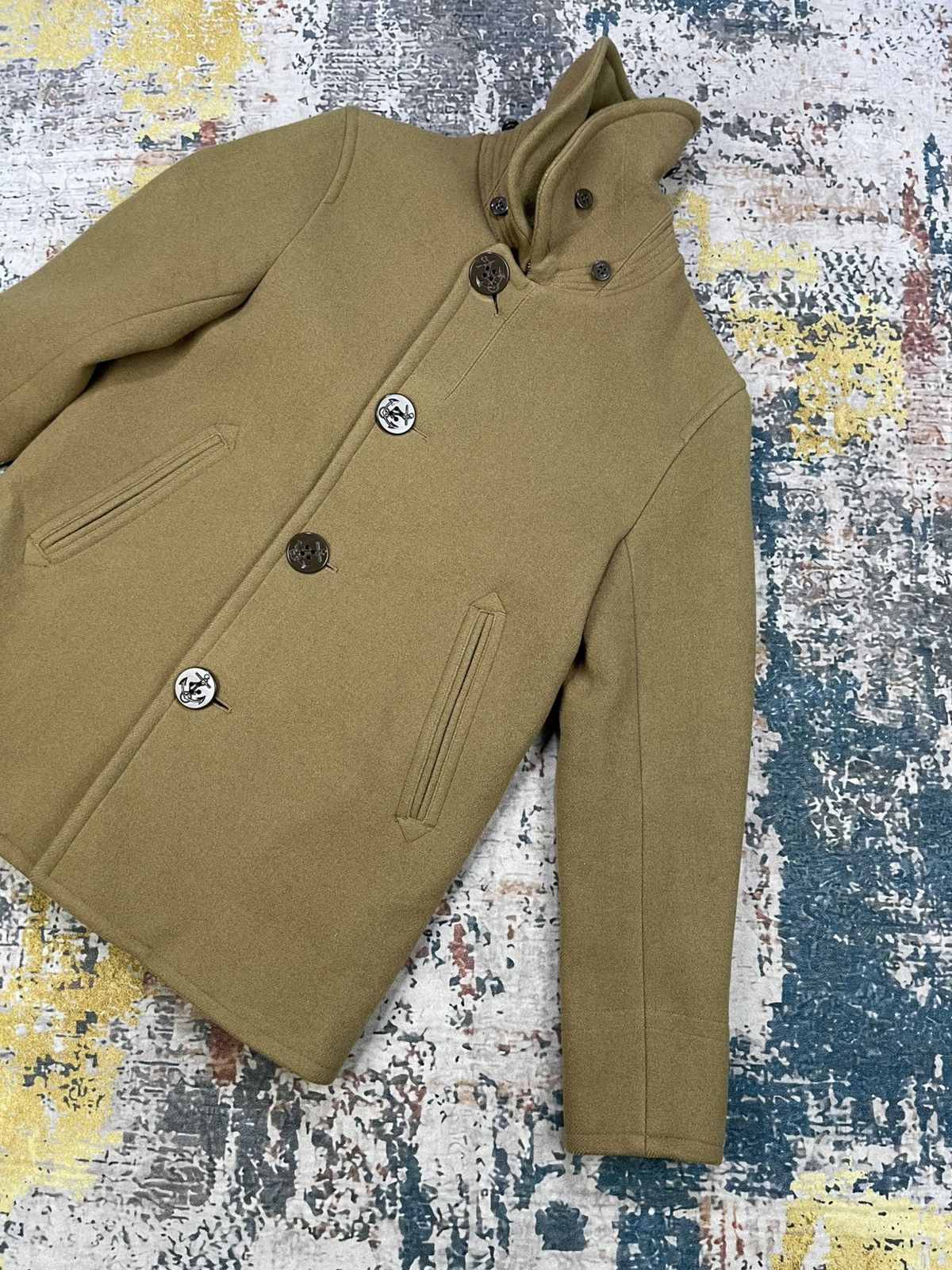 Orcival Orcival Melton Wool Single Breasted Peacoat Size XS / US 0-2 / IT 36-38 - 4 Thumbnail