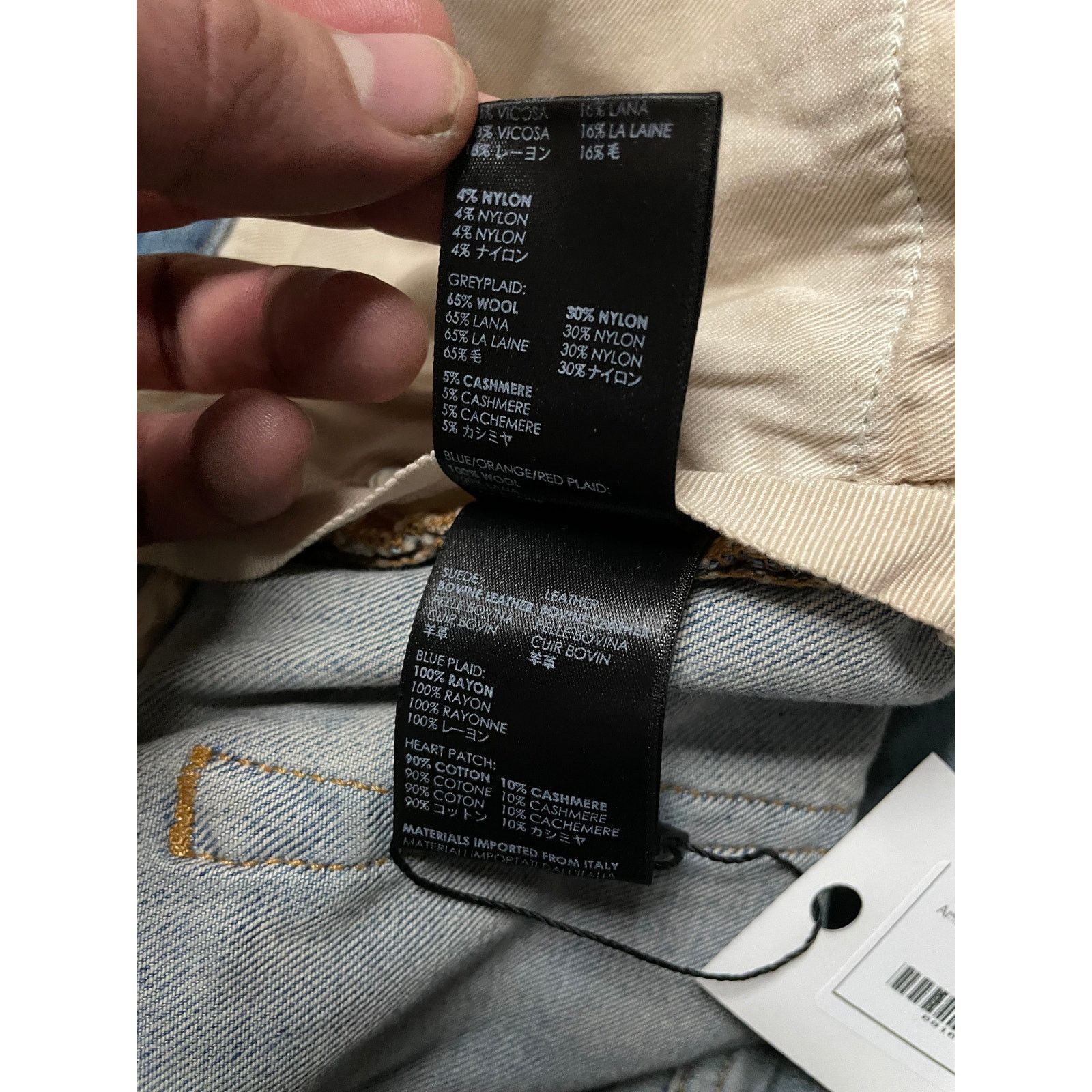 Amiri Amiri Jeans Light Wash Lumber Patchwork Used 38 Size US 38 / EU 54 - 6 Thumbnail