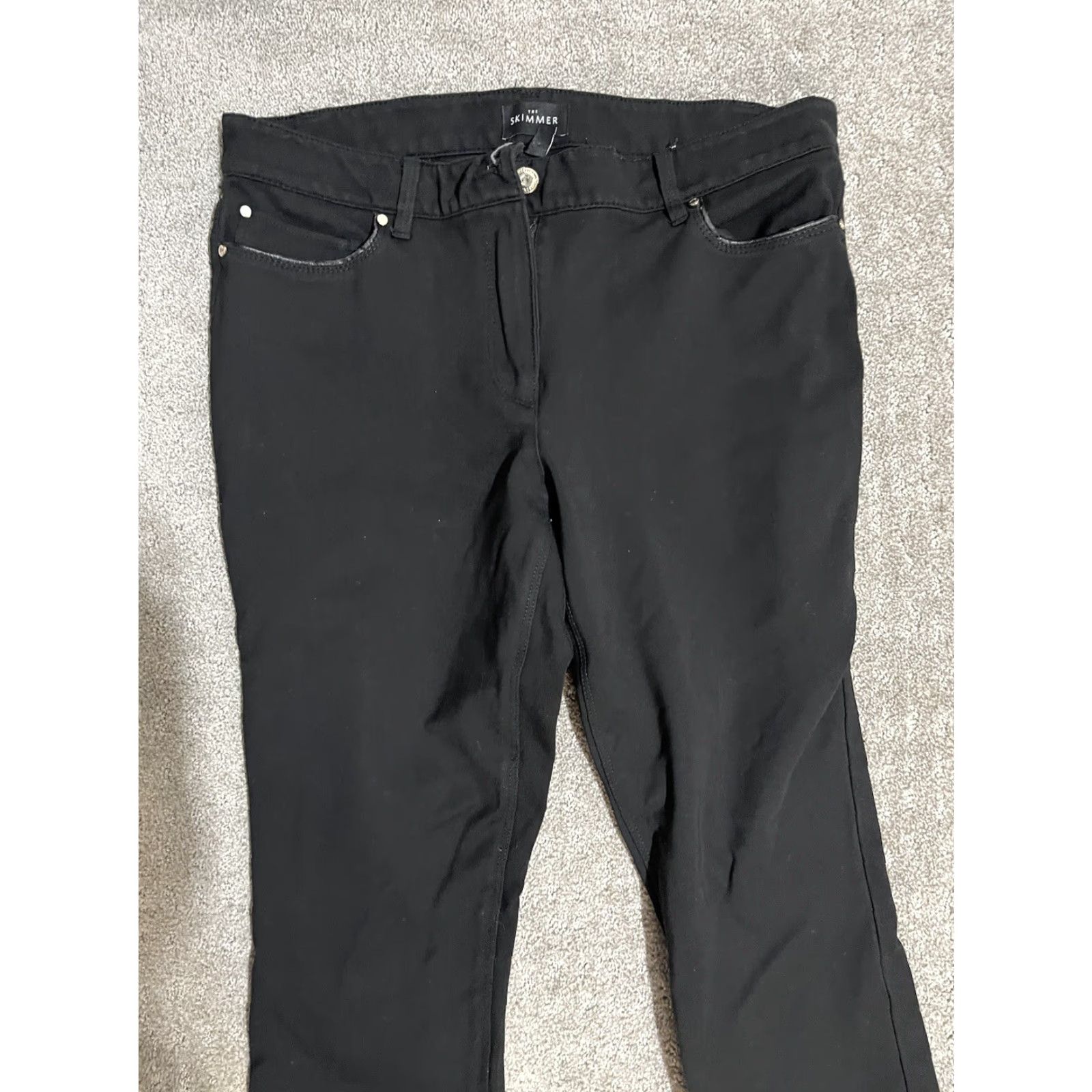 NYDJ VINTAGE Black NYDJ Women's Pants The Skimmer Ankle Zip 8 Size 30" / US 8 / IT 44 - 2 Thumbnail