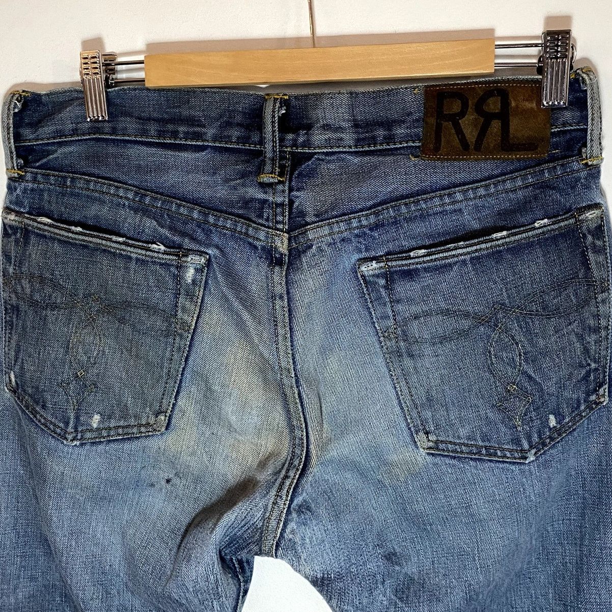 RRL Ralph Lauren RRL Double RL Ralph Lauren Selvedge Slim Boot Jeans 31x30 Size US 31 - 4 Thumbnail