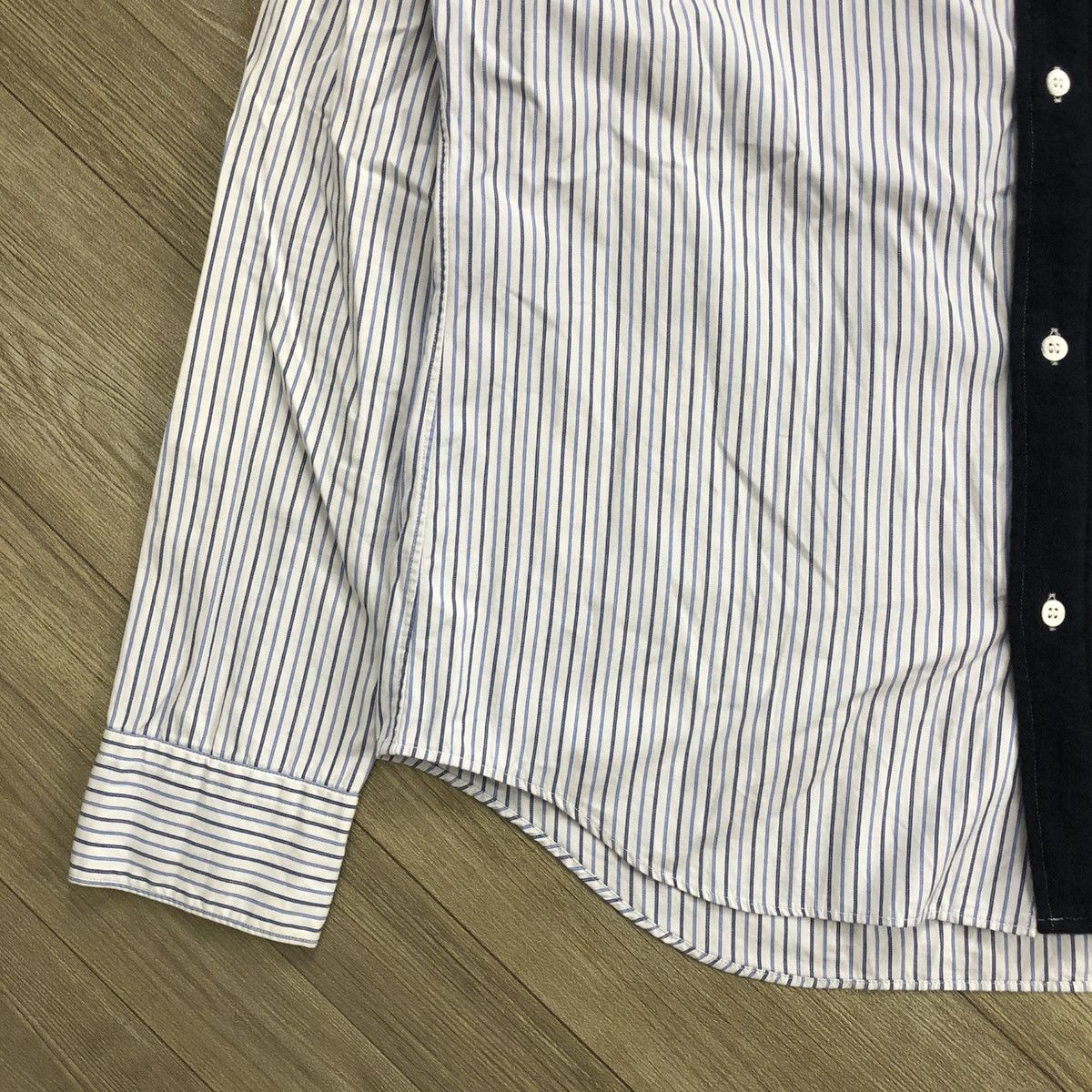 Comme des Garcons Homme Deux AW11 Comme des Garcons Homme Deux CDG Striped Shirt Designer Size US S / EU 44-46 / 1 - 6 Thumbnail