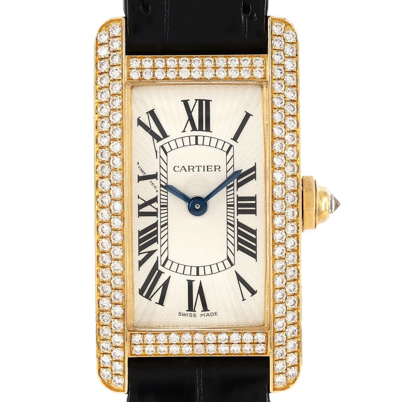 Cartier Cartier Cartier Tank Américaine Au750 Crocodile skin Quartz DUTY FREE for USA Size ONE SIZE - 1 Thumbnail