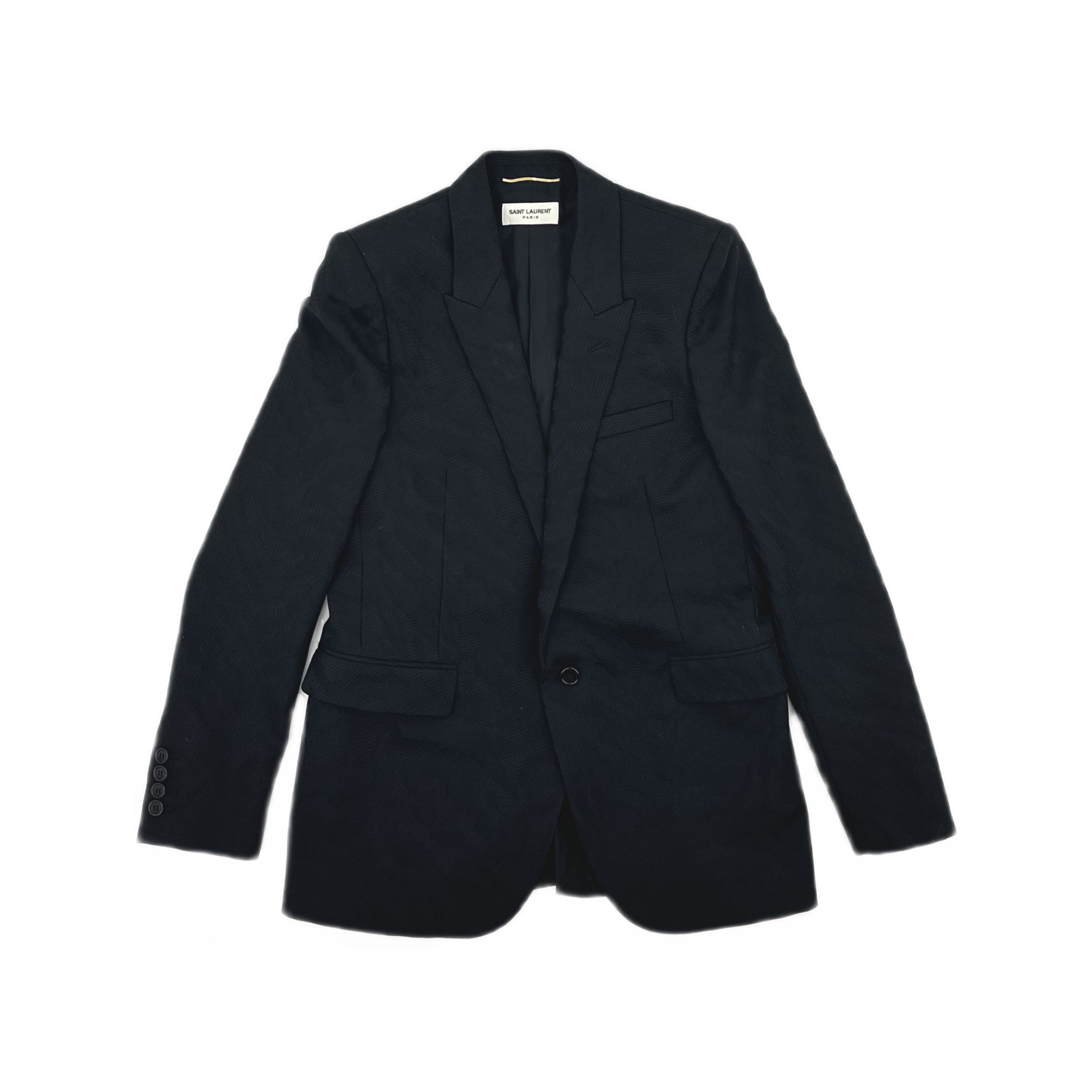 Saint Laurent Paris Saint Laurent Black Blazer Size 38 Size S / US 4 / IT 40 - 1 Thumbnail