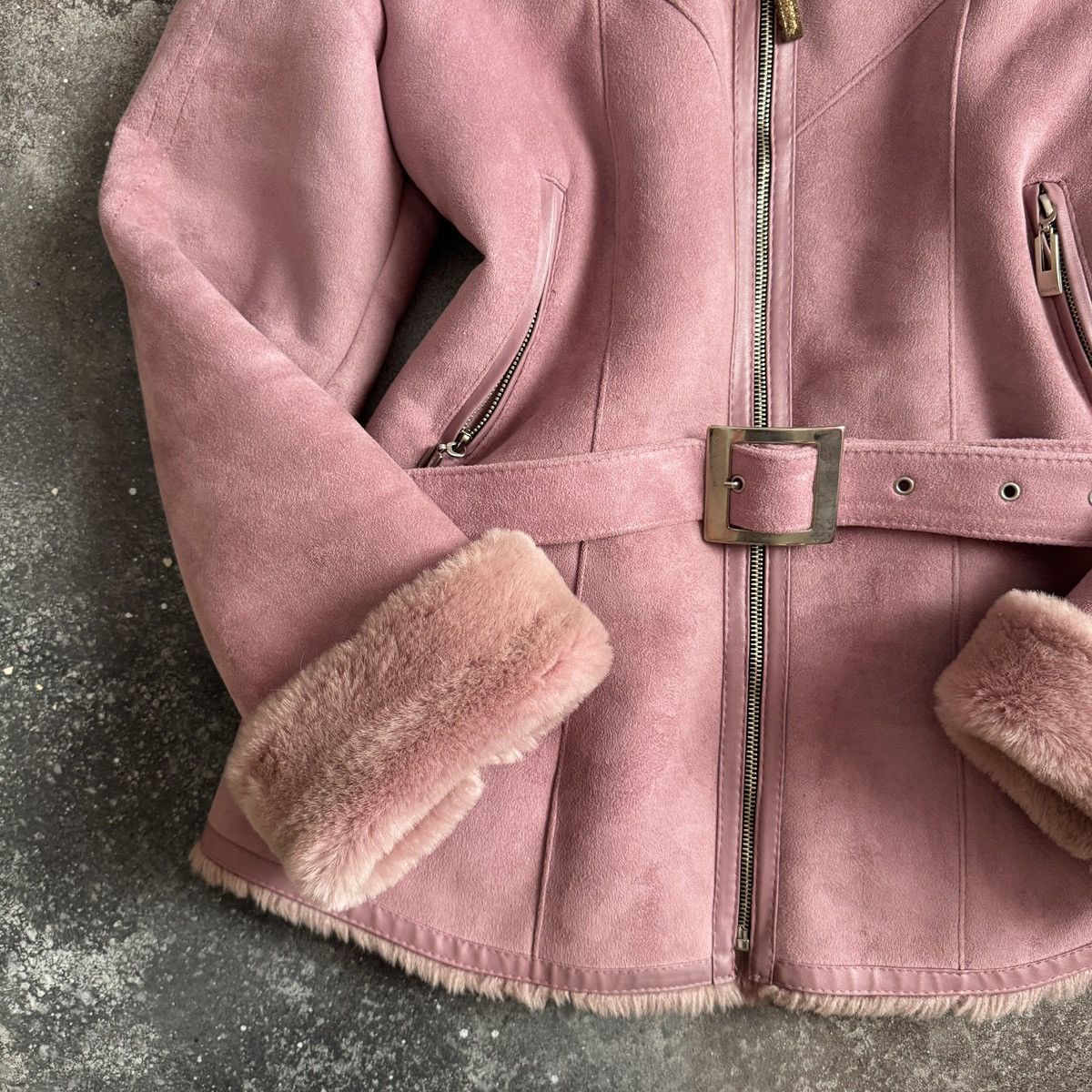 Hysteric Glamour Y2K Romantic Vintage Real Fur Details Shearling Coat Size S / US 4 / IT 40 - 8 Thumbnail