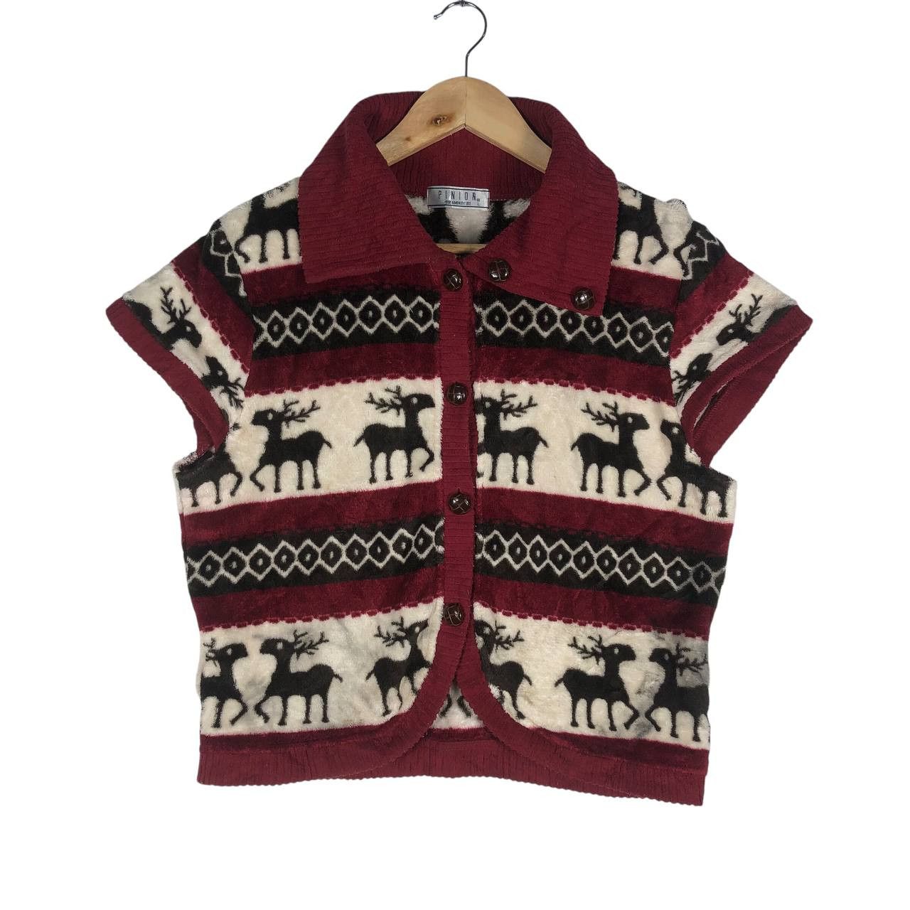 Other CROP FLEECE VEST FULL PRINT DEER Size L / US 10 / IT 46 - 1 Thumbnail
