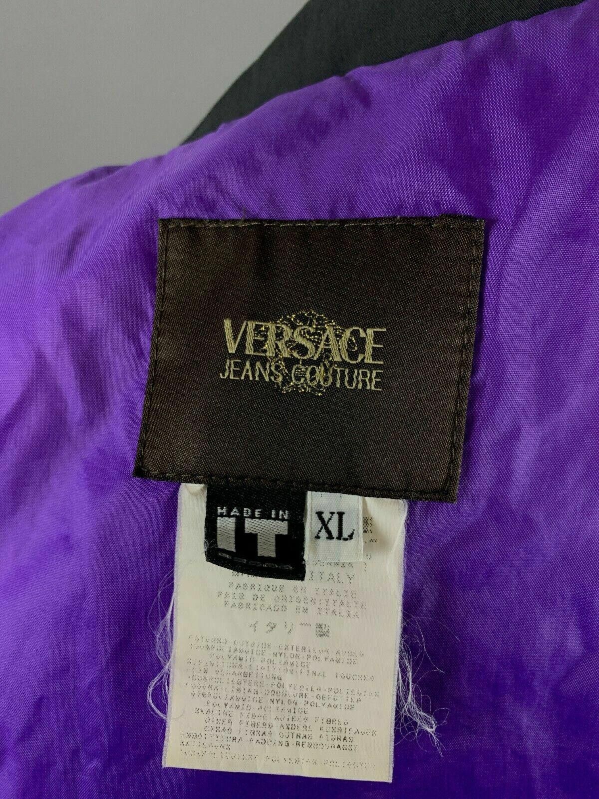 Versace Jeans Couture Versace Jeans Couture Black Hooded Nylon Jacket Size XL Size XL / US 12-14 / IT 48-50 - 10 Thumbnail
