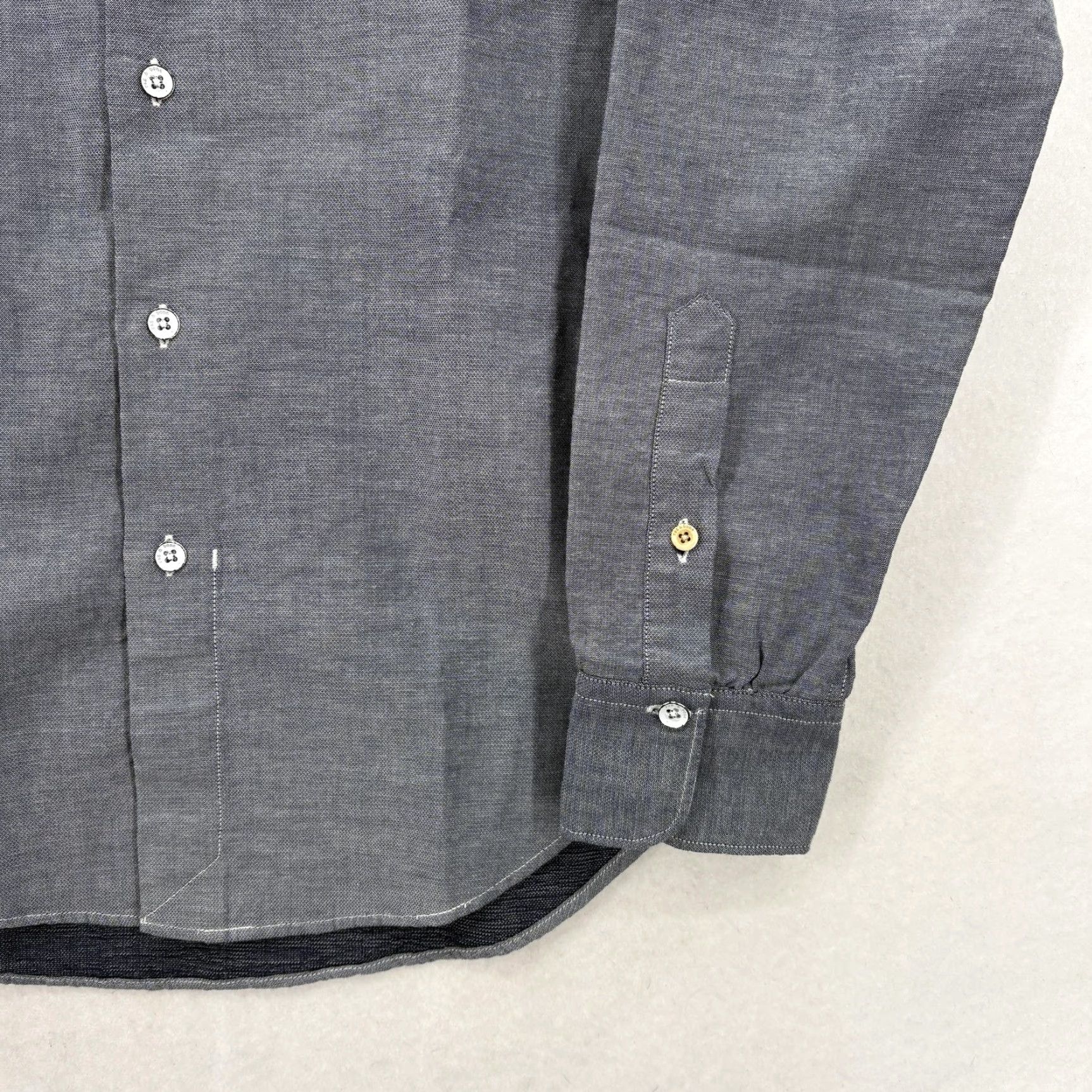 Rag & Bone VINTAGE only if applicable — Rag & Bone Shirt Mens XS Blue Chambray Classic Fit Long Sleeve Button Casual Size US XS / EU 42 / 0 - 3 Thumbnail