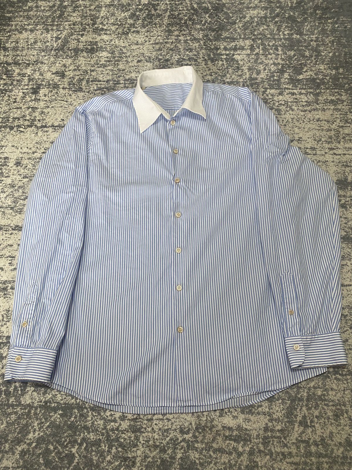Gucci Gucci luxury Business striped shirt button up new collection Size US XXL / EU 58 / 5 - 1 Thumbnail