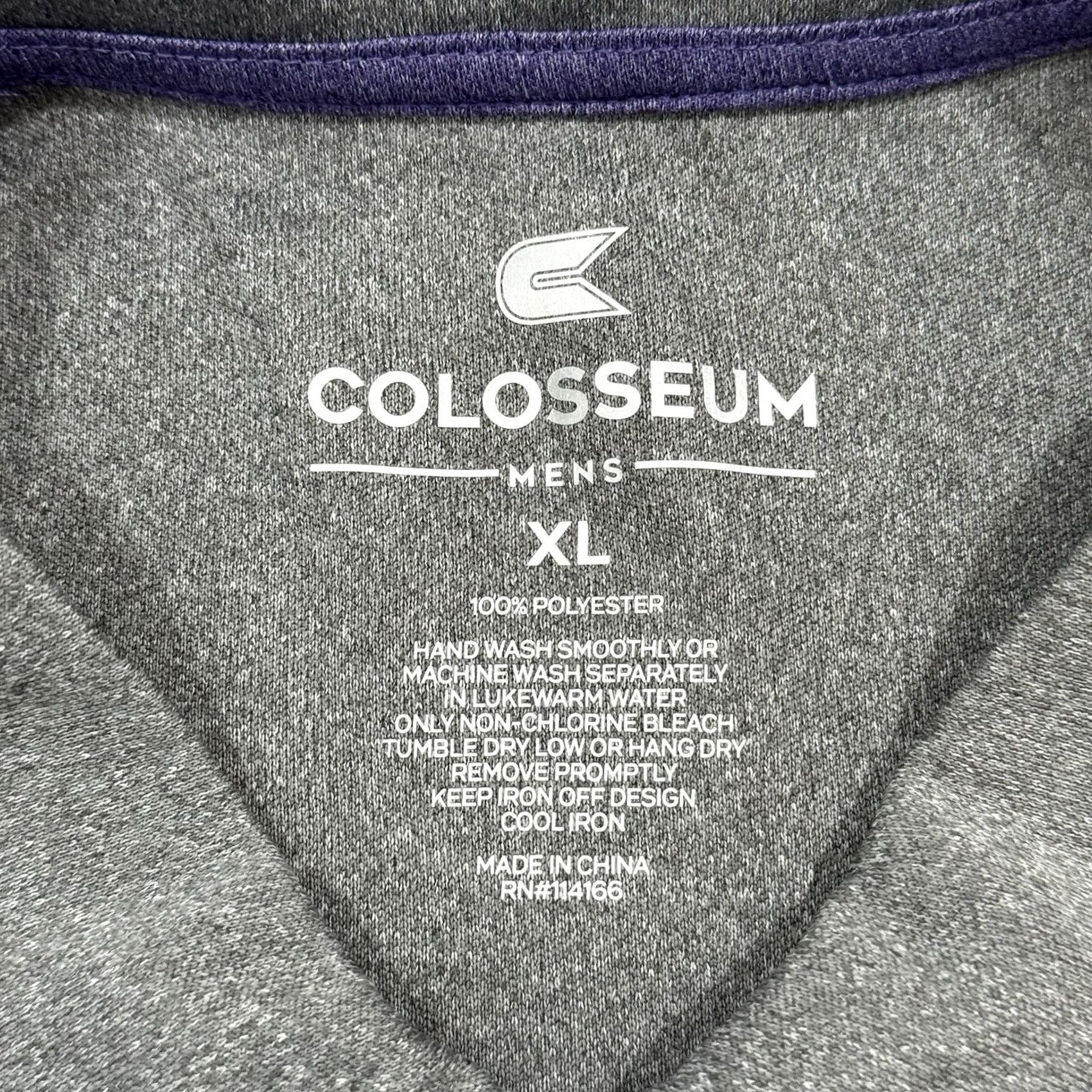 Vintage VINTAGE Washington University PERFORMANCE Golf Polo Shirt Men XL Striped Purple & Gray Size US XL / EU 56 / 4 - 3 Thumbnail