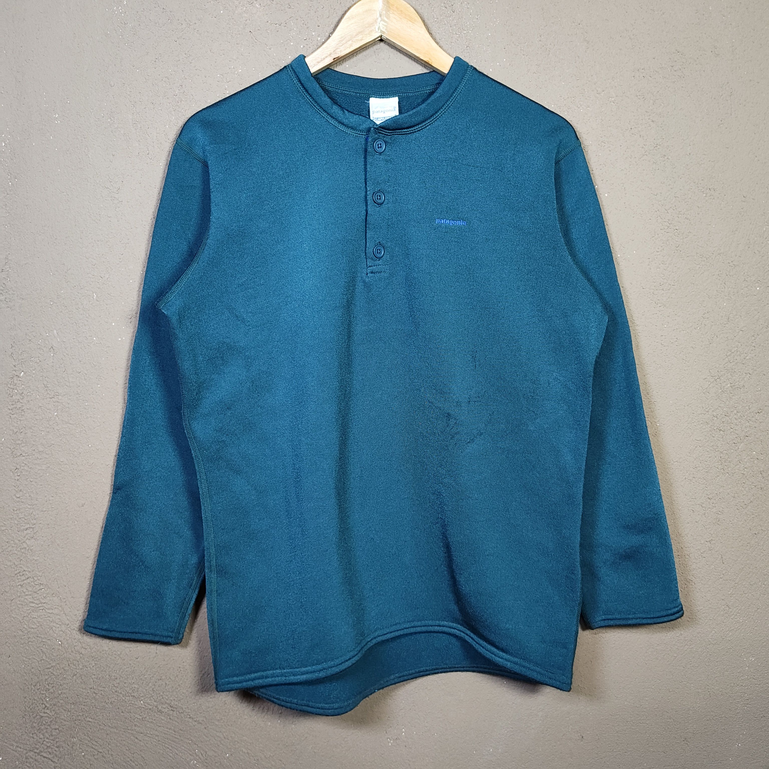Patagonia Vintage 80s/90s PATAGONIA CAPILENE Fleece Henley Sweatshirt Size US M / EU 48-50 / 2 - 1 Thumbnail
