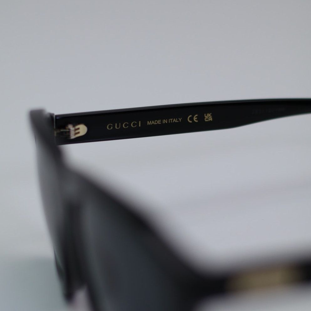 Gucci NEW Gucci Sunglasses GG1316S 001 Black Grey Men Authentic Size ONE SIZE - 6 Thumbnail