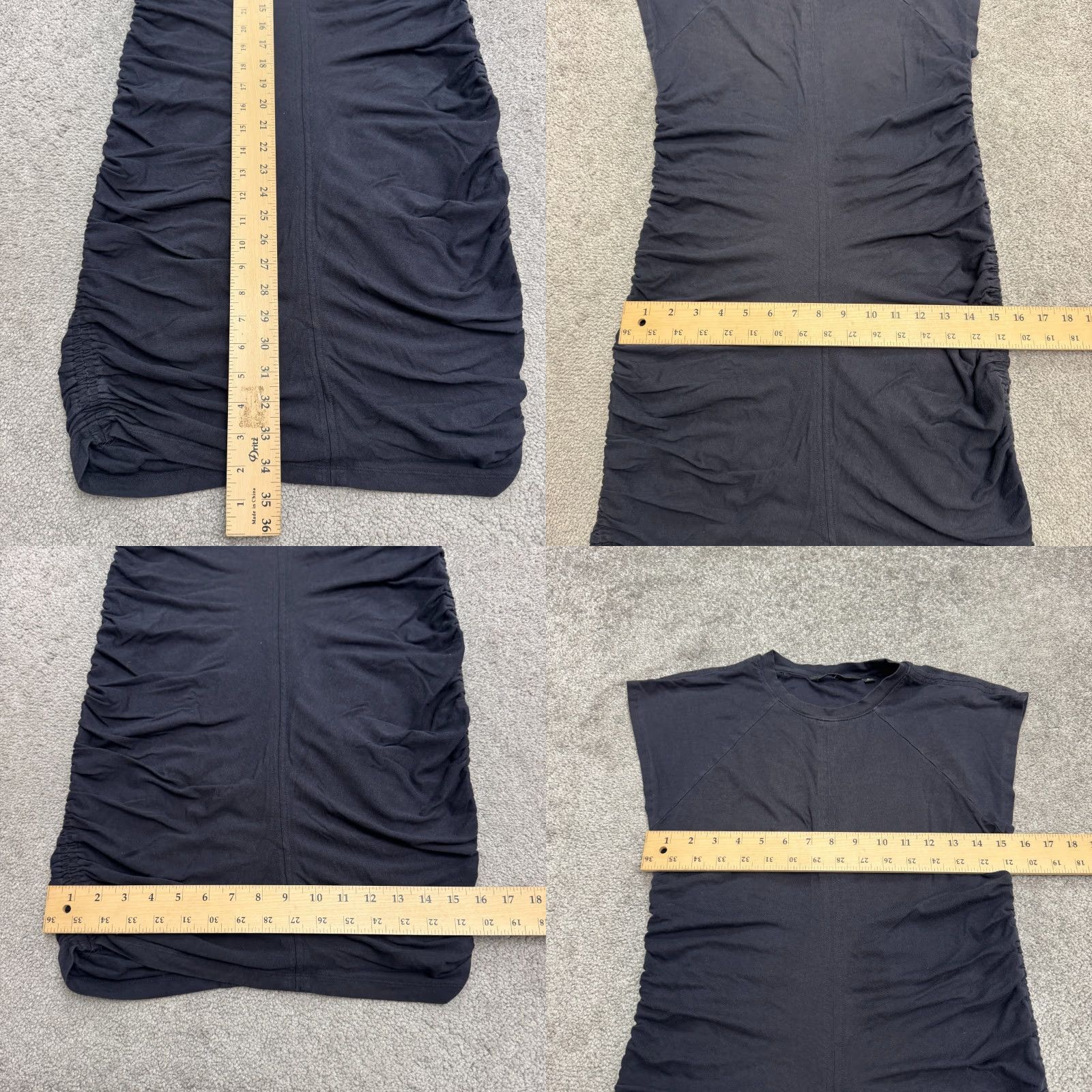 Athleta Athleta Dress Womens Small Nay Blue Sleeveless Bodycon Mini Ruched Casual Fashion Size S / US 4 / IT 40 - 9 Thumbnail